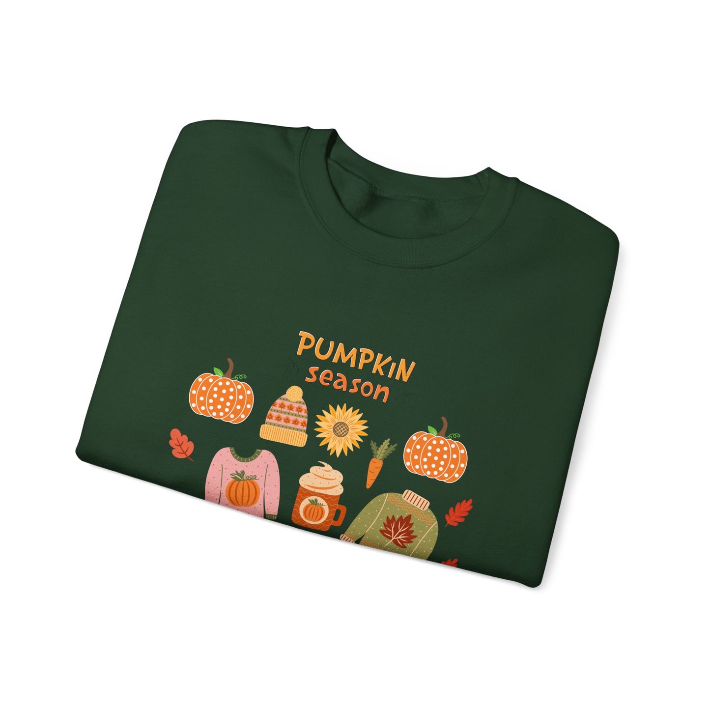 Autumn Vibes Crewneck Sweatshirt, Pumpkin Season Apparel, Cozy Fall Sweater, Unisex Sweatshirt for Thanksgiving, Pumpkin Lover Gift