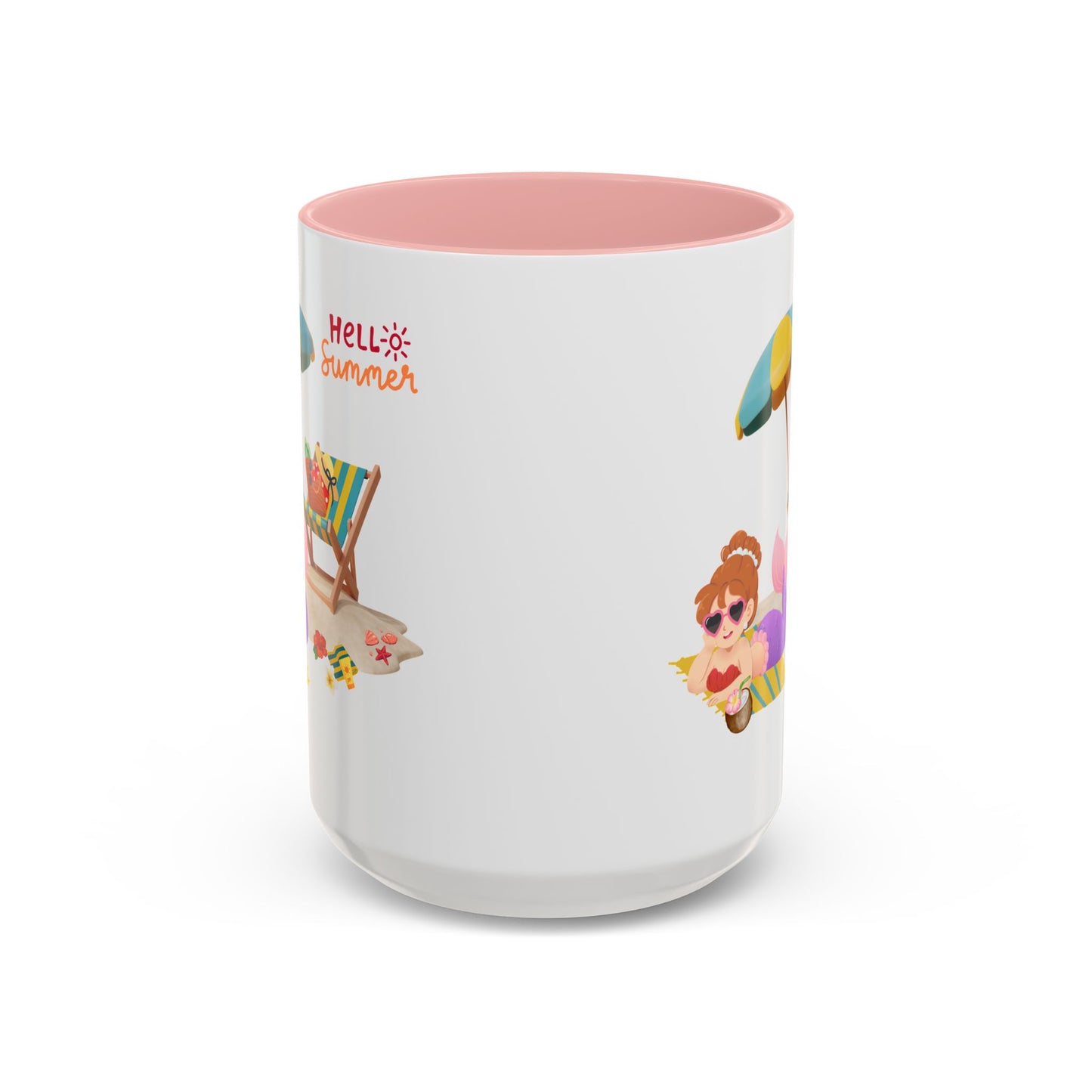 Mermaid lounging on a beach towel Coffee Mug