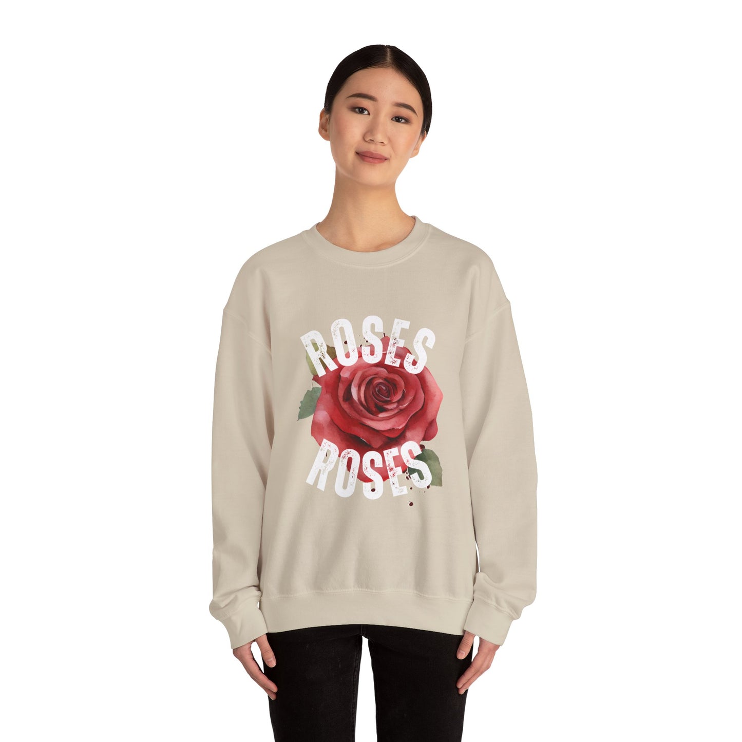 Roses Unisex Sweatshirt - Cozy Fashion, Floral Gift, Casual Style, Valentine's Day, Everyday Wear