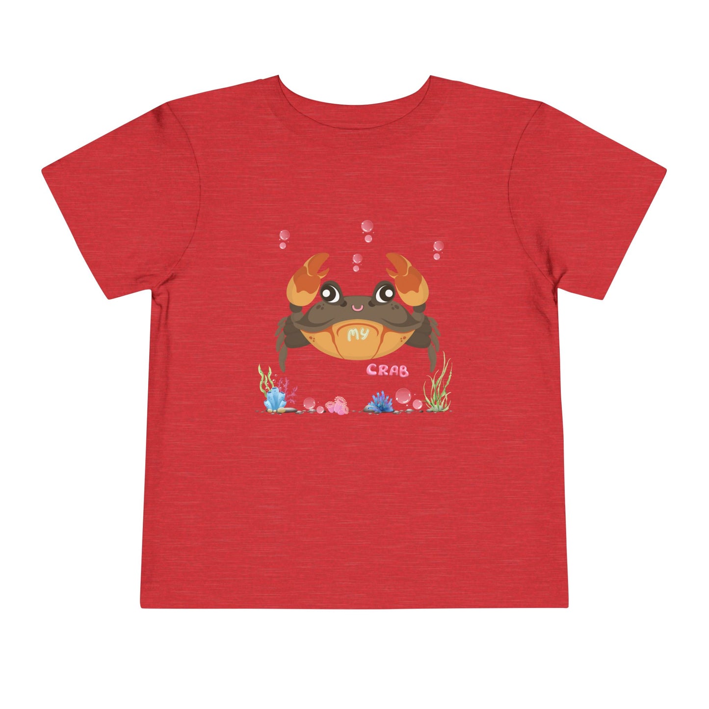 Cute Crab Toddler Tee, Beach Outfit, Summer Fun Shirt, Kids Gift, Children's Clothing, Playful Summer Vibes, Ocean Theme