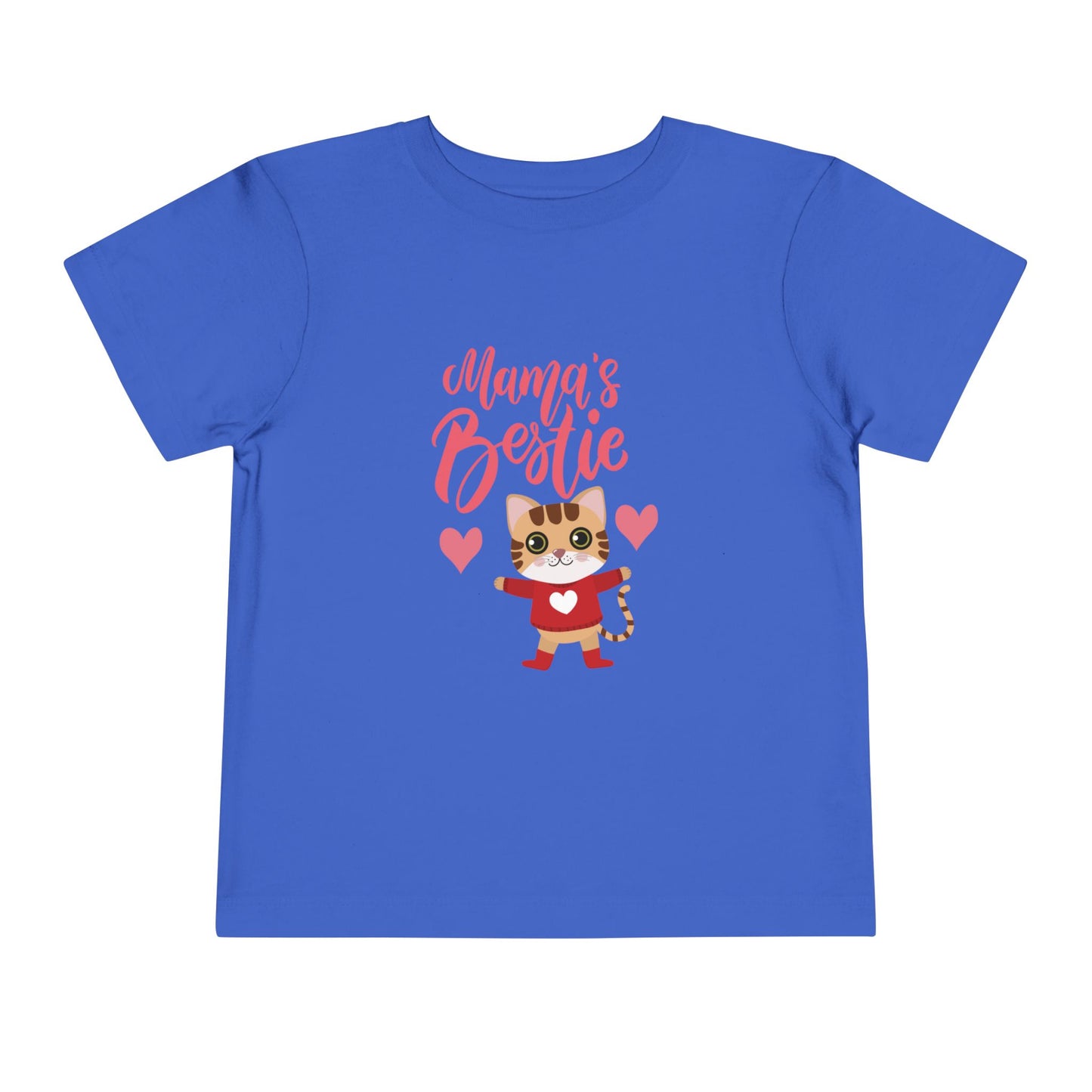Mama's Bestie Toddler Tee | Cute Cat Graphic Tee, Kids T-Shirt, Birthday Gift, Animal Lover Shirt, Toddler Apparel