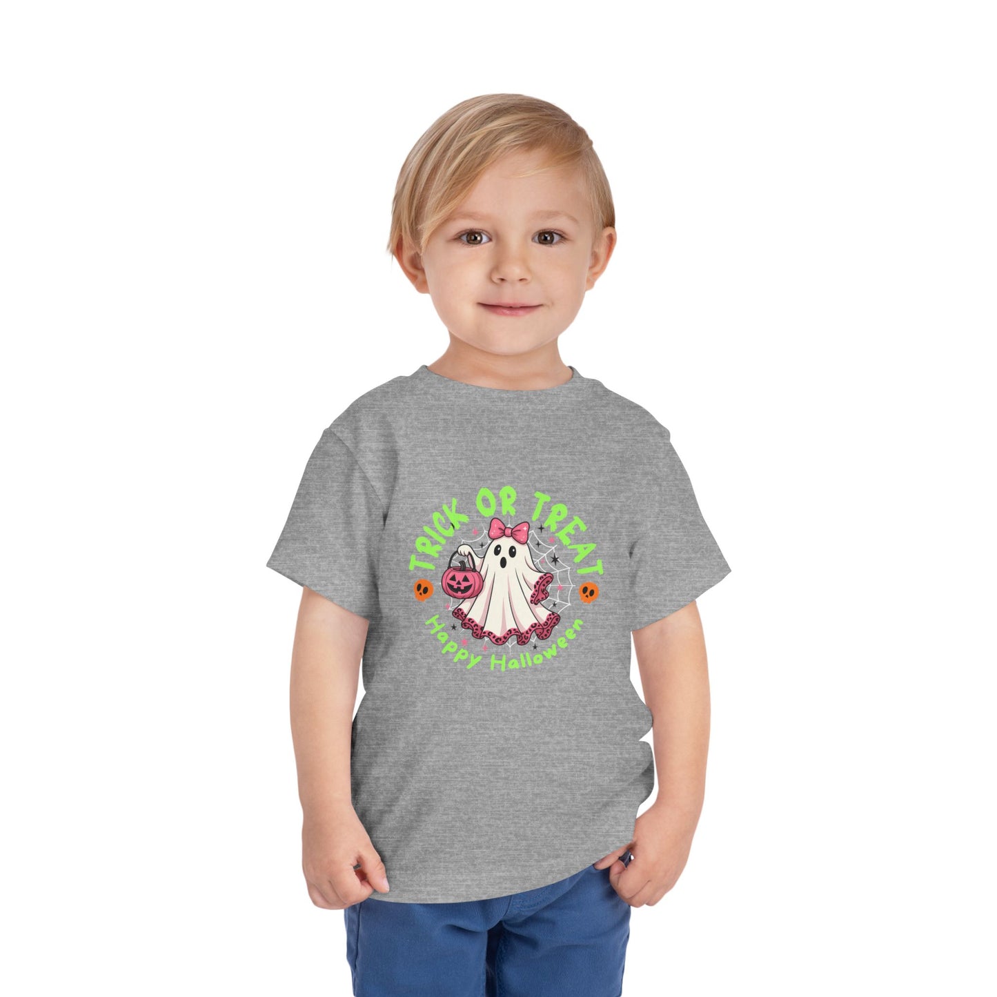 Halloween Toddler T-Shirt, Trick or Treat Tee, Kids Costume Shirt, Spooky Season Apparel, Fall Holiday Gift