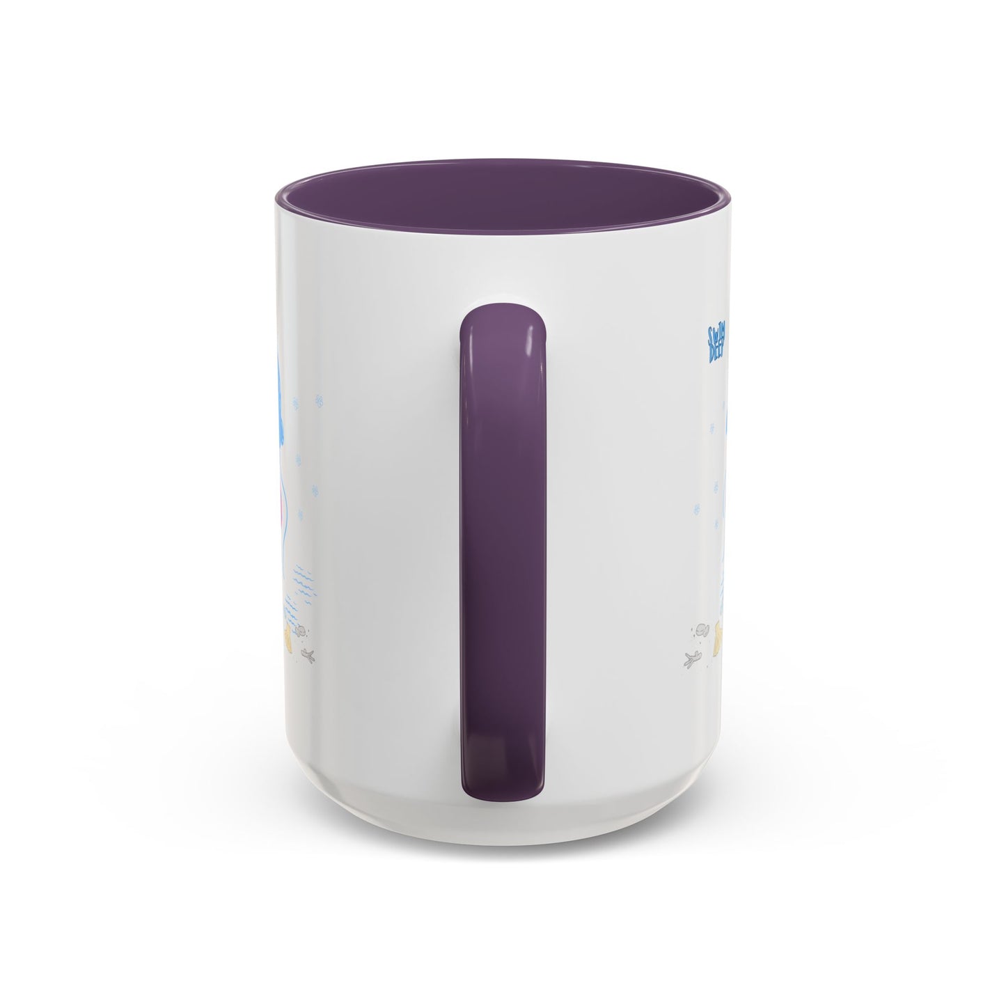 Blue jellyfish with pink tentacles Coffee Mug