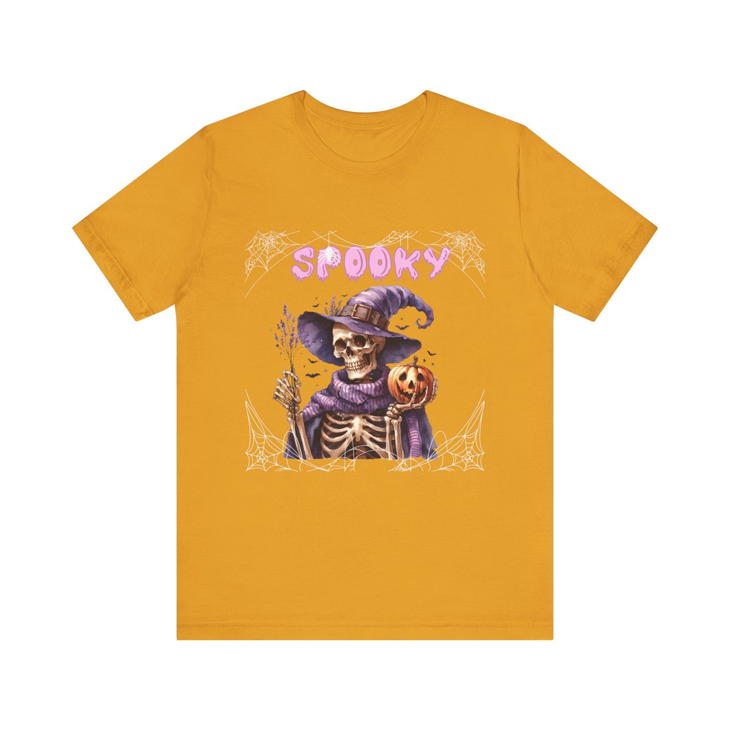 Spooky Skeleton Halloween Tee, Unisex Halloween Shirt, Trick or Treat Apparel, Fall Festivity Clothing, October Celebration Top