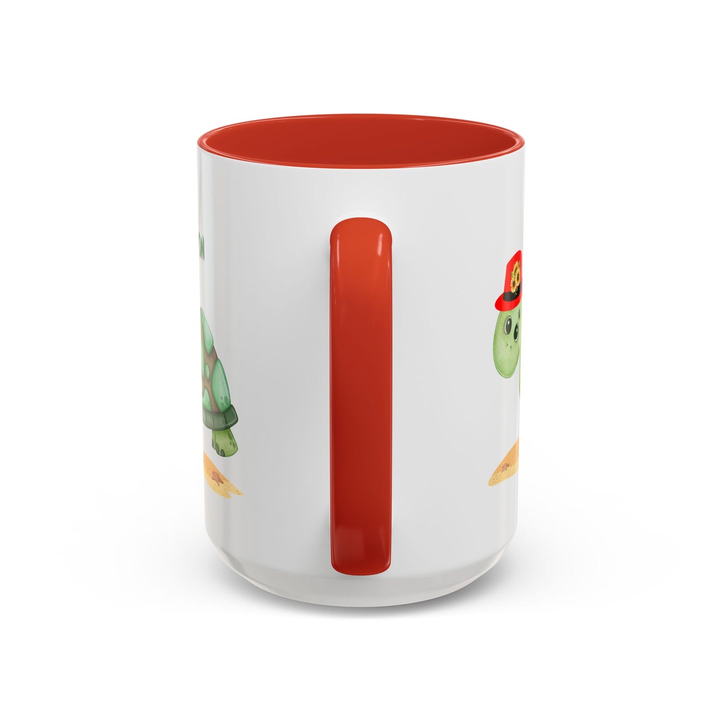 Turtle with a sunflower hat Coffee Mug
