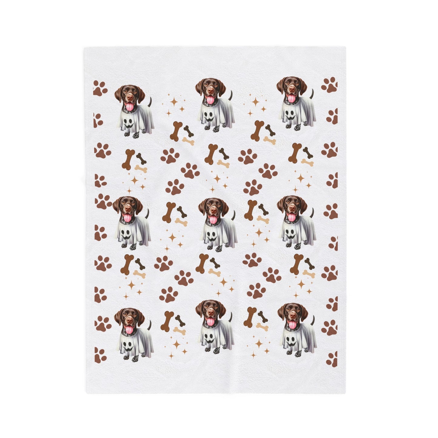 Dog Lover's Velveteen Plush Blanket, Cozy Pet Blanket, Dog-Themed Gift, Puppy Lover Throw, Cute Home Decor
