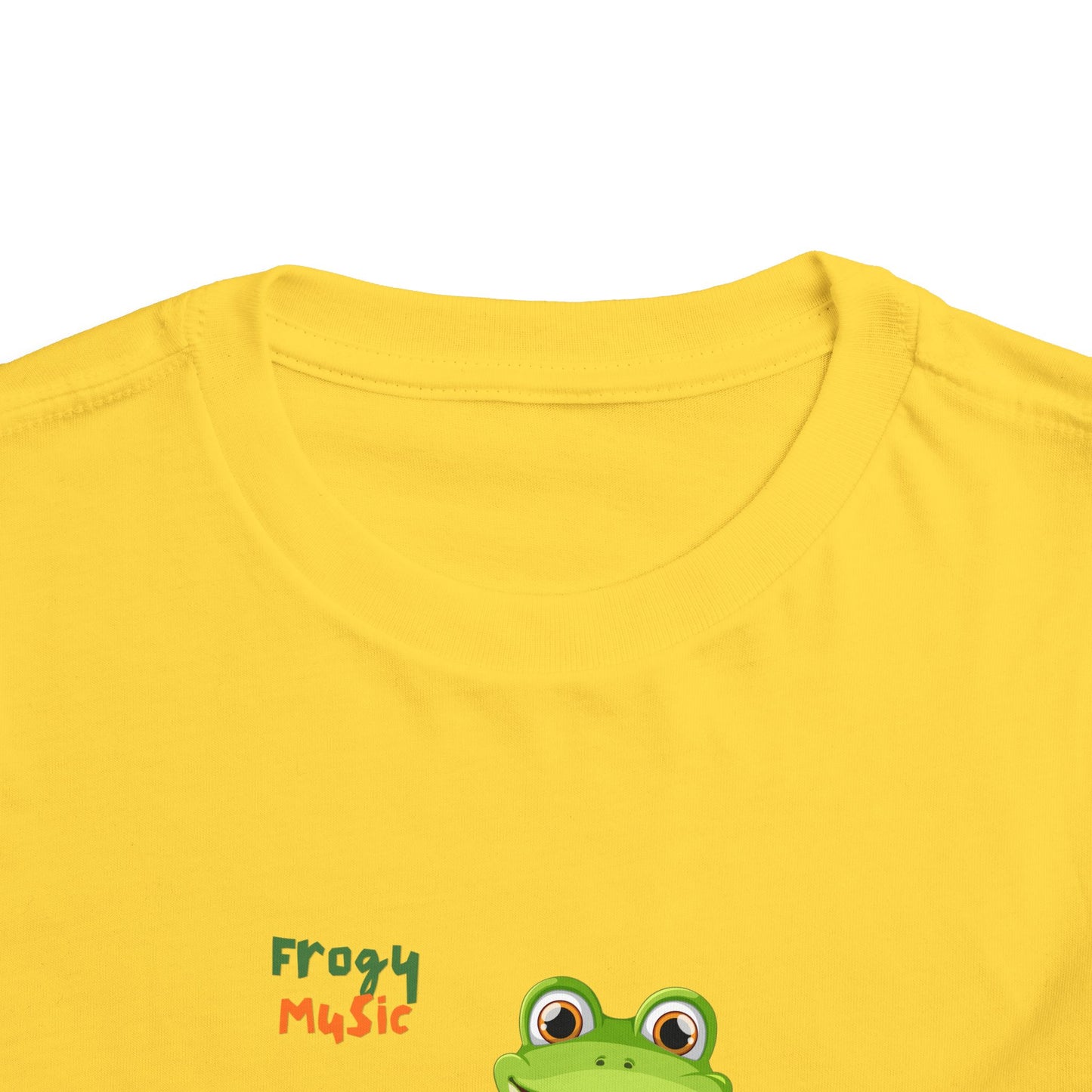 Musical Frog Toddler Tee, Cute Gift for Kids, Fun Summer Wear, Birthday Present, Playful Tee for Little Ones
