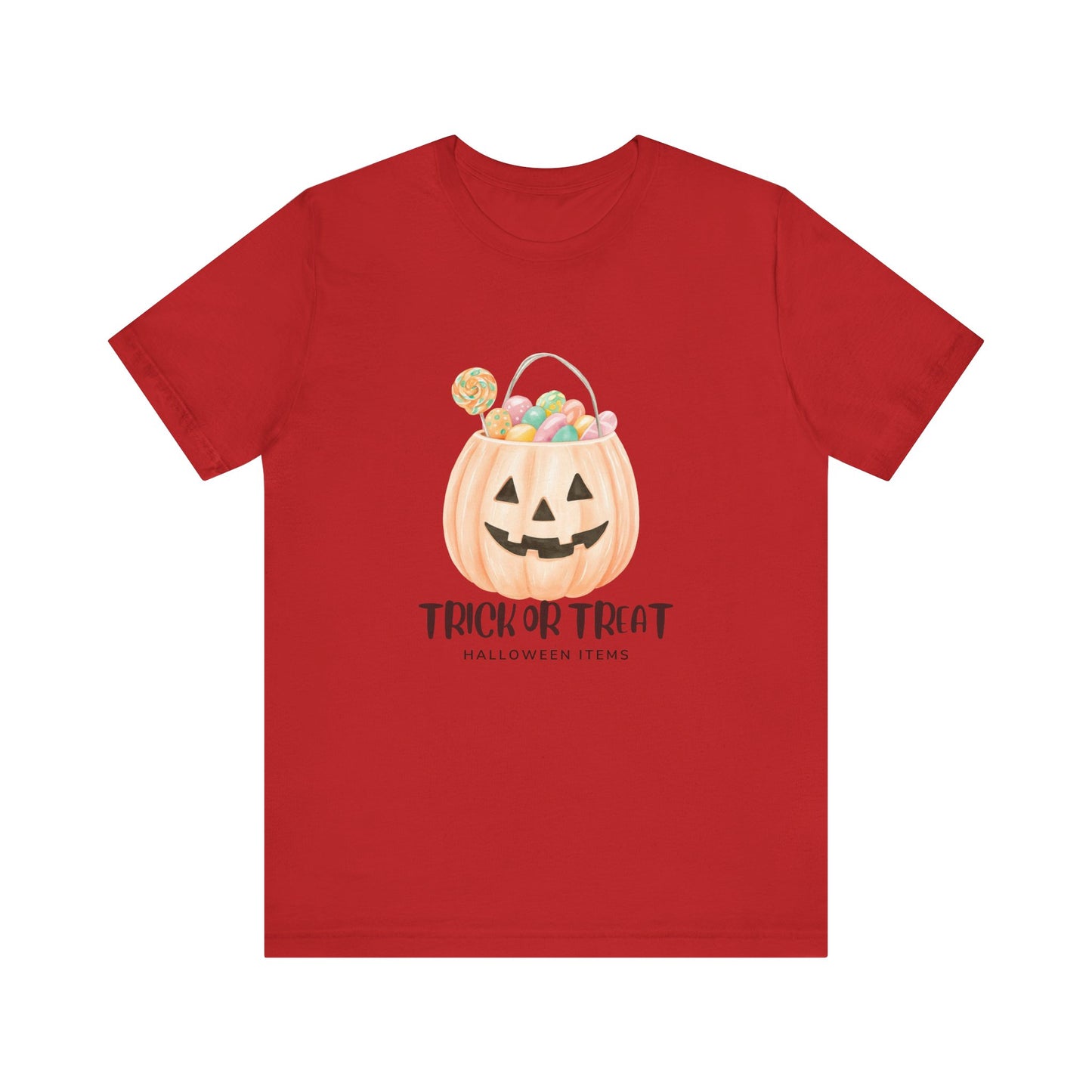 Halloween Trick or Treat T-Shirt, Unisex Graphic Tee, Fall Wardrobe Addition, Perfect for Halloween Parties, Spooky Season Wear