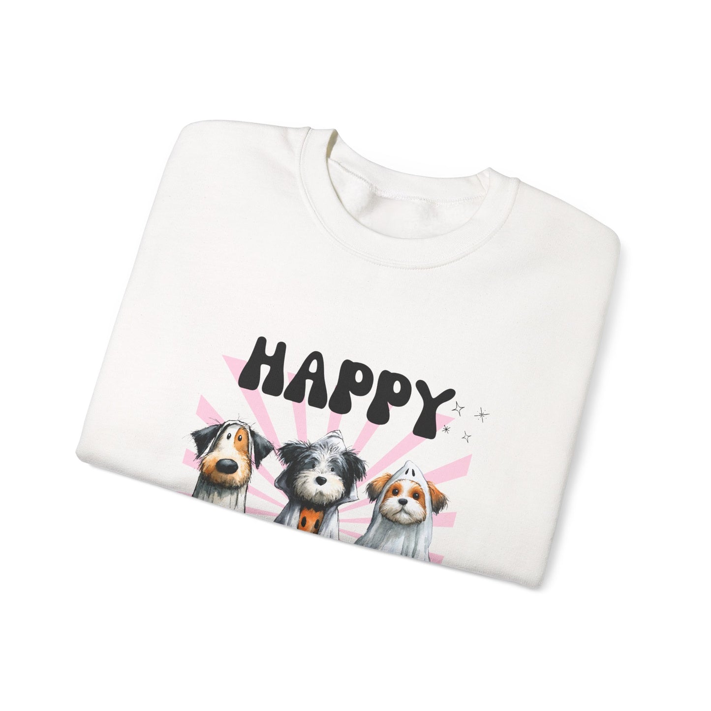 Halloween Dog Crewneck Sweatshirt, Cozy Pet Lover Gift, Unisex Halloween Apparel, Funny Dog Sweatshirt, Fall Fashion