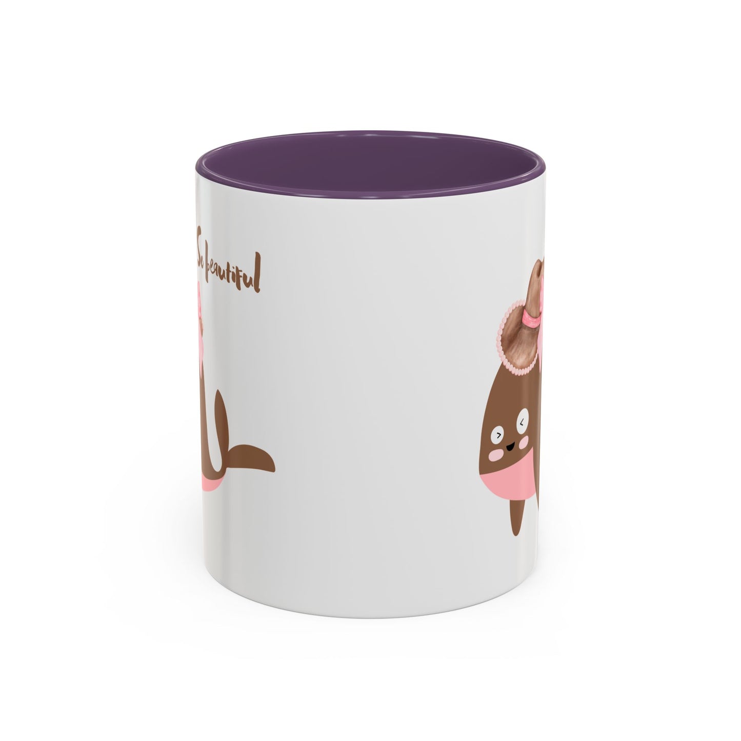 Whale wearing a cowboy hat with a pink bow Coffee Mug
