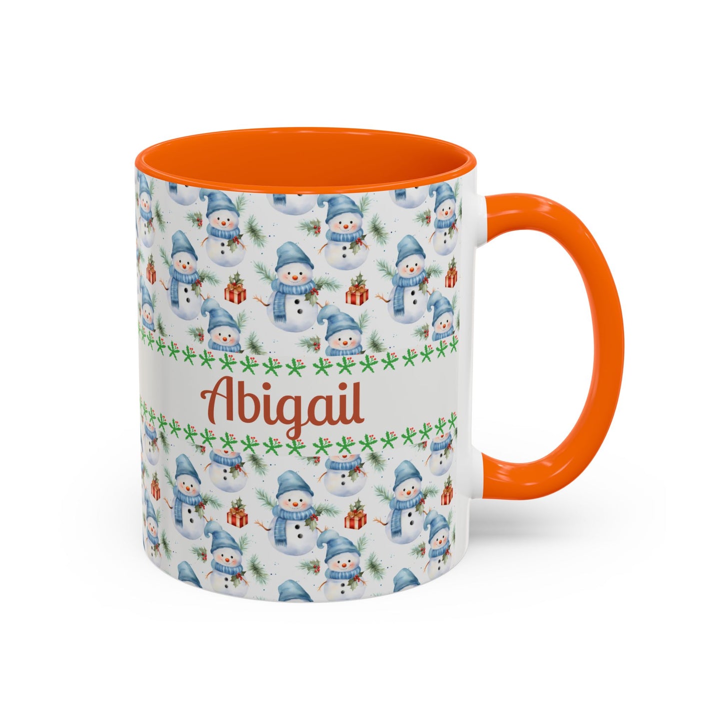 Festive Snowman Coffee Mug, Personalized Holiday Mug, Winter Decor, Gift for Her, Cute Coffee Cup