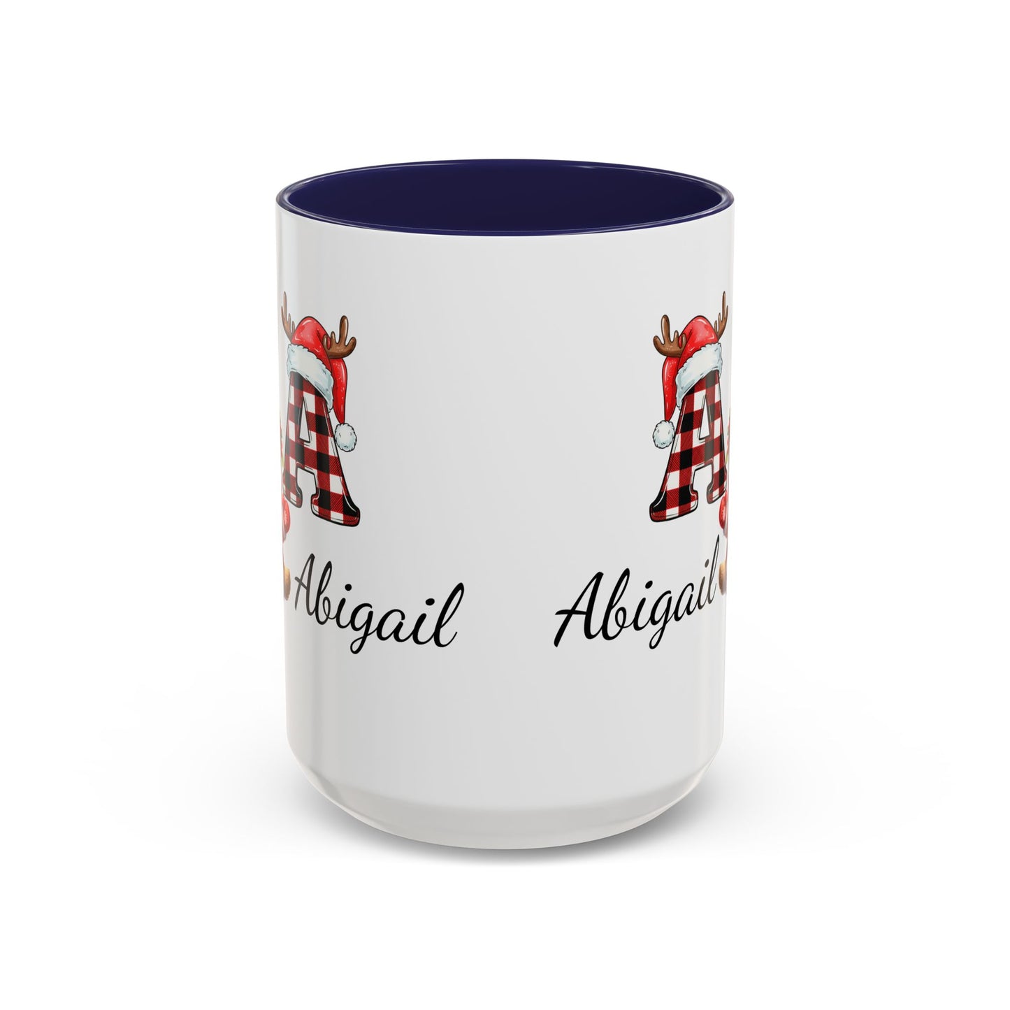 Festive Personalized Coffee Mug, Holiday Gift for Coffee Lovers, Custom Name Mug, Cute Animal Design, Perfect for Christmas