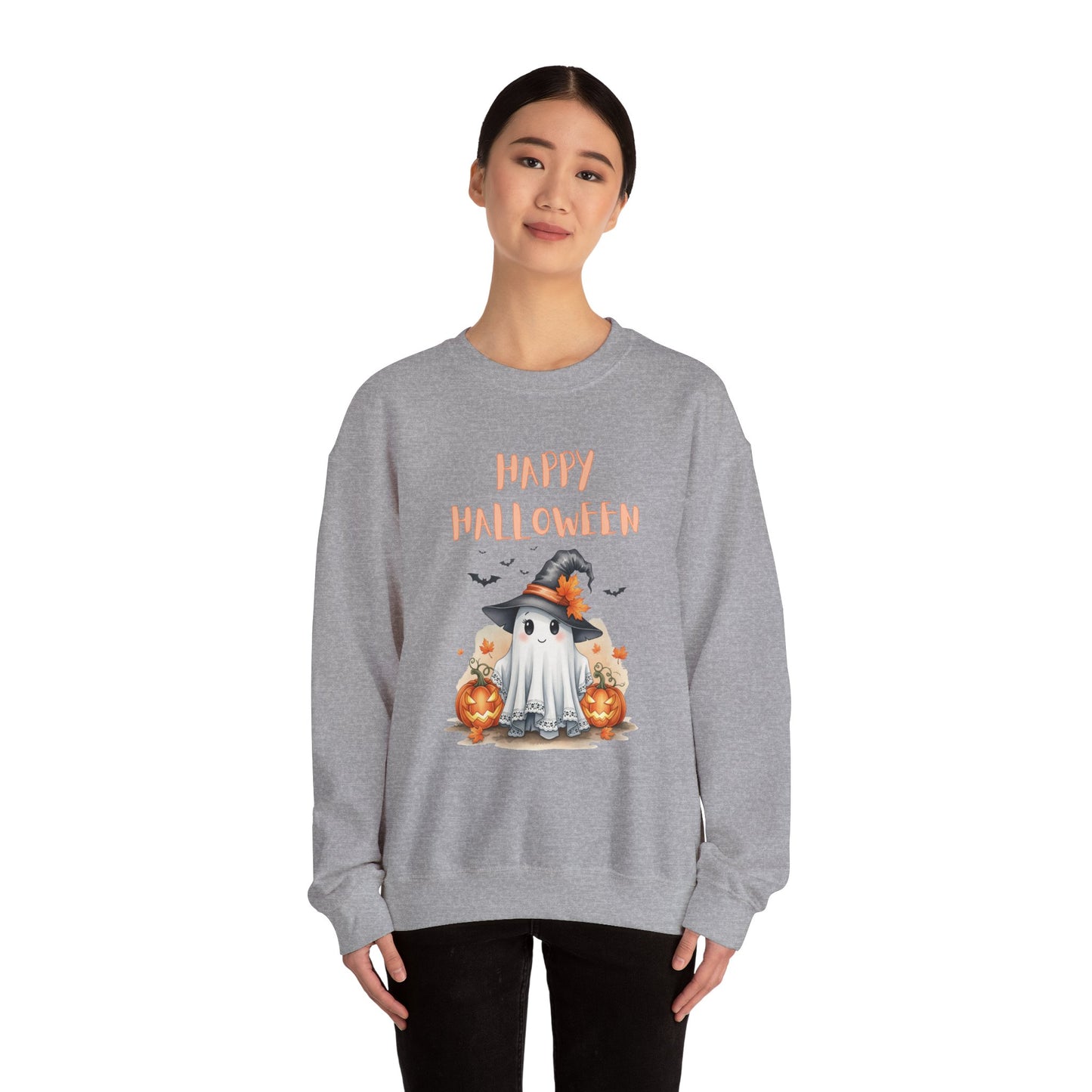 Halloween Ghost Crewneck Sweatshirt | Funny Halloween Sweater, Unisex Sweatshirt, Spooky Apparel, Fall Fashion, Halloween Gift