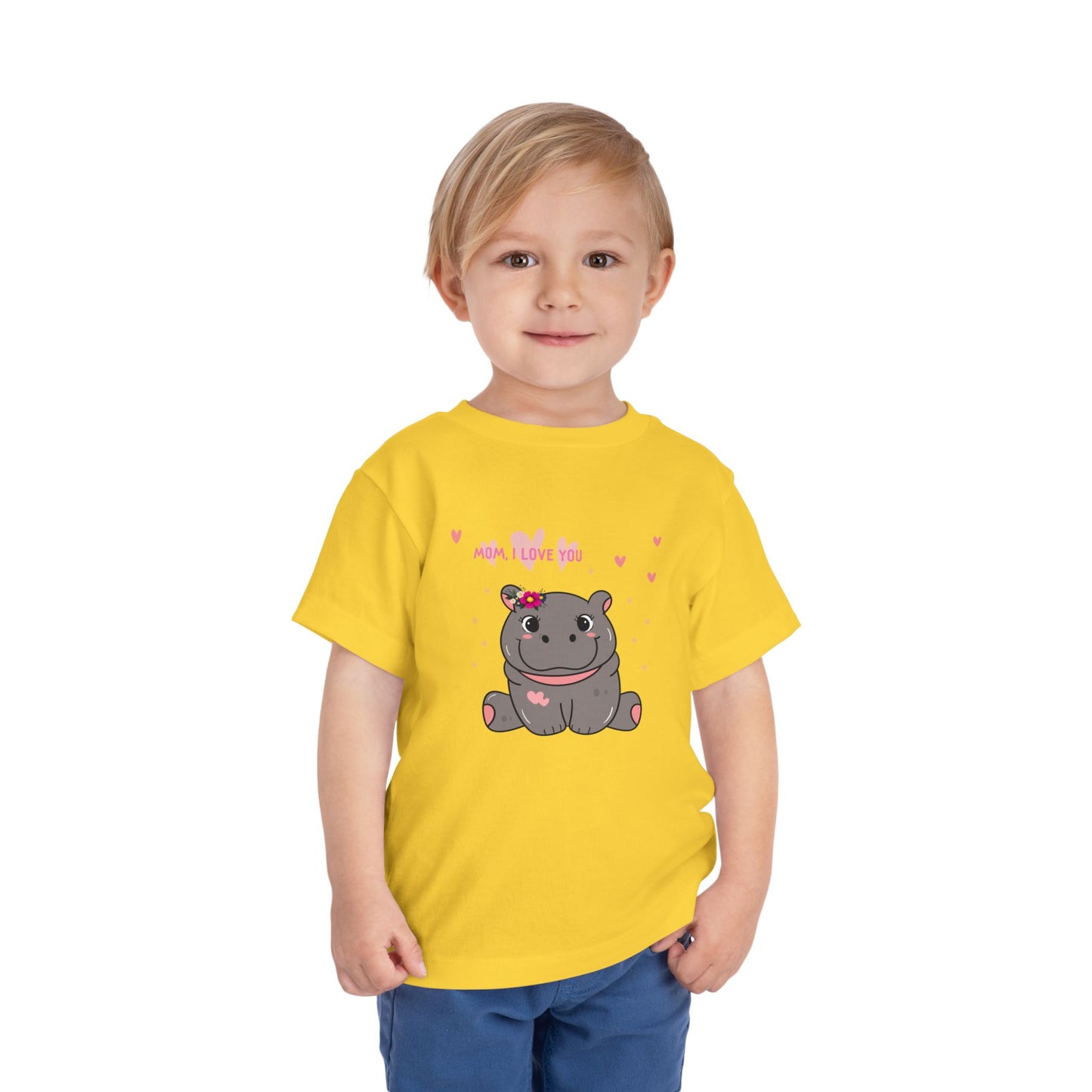 Cute Hippo Toddler Tee, Adorable Animal Shirt, Baby Shower Gift, Kids Birthday Outfit, Playful Summer Wear