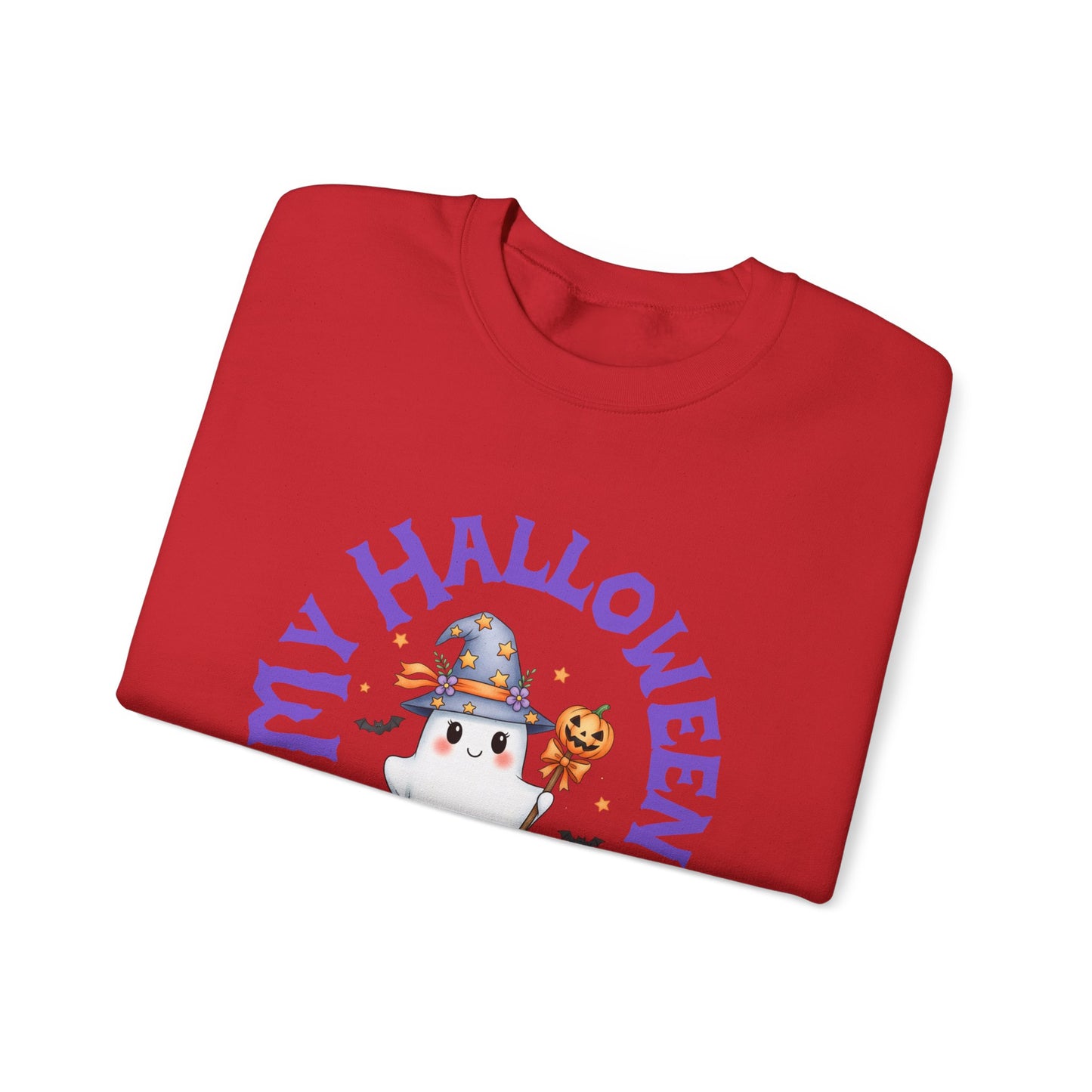 Halloween Ghost Crewneck Sweatshirt, Cozy Halloween Apparel, My Halloween Treats Sweatshirt, Fall Fashion, Spooky Season Gift