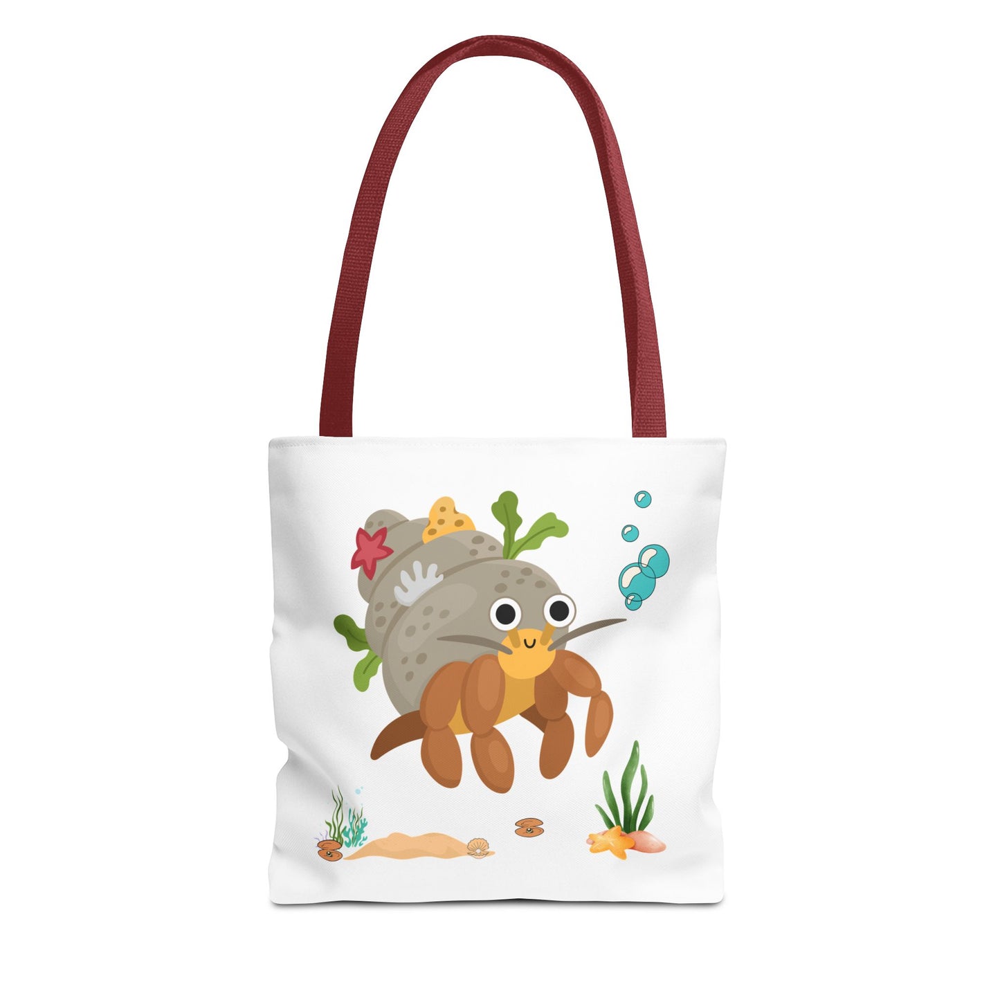 Hermit crab with shell underwater Tote Bag