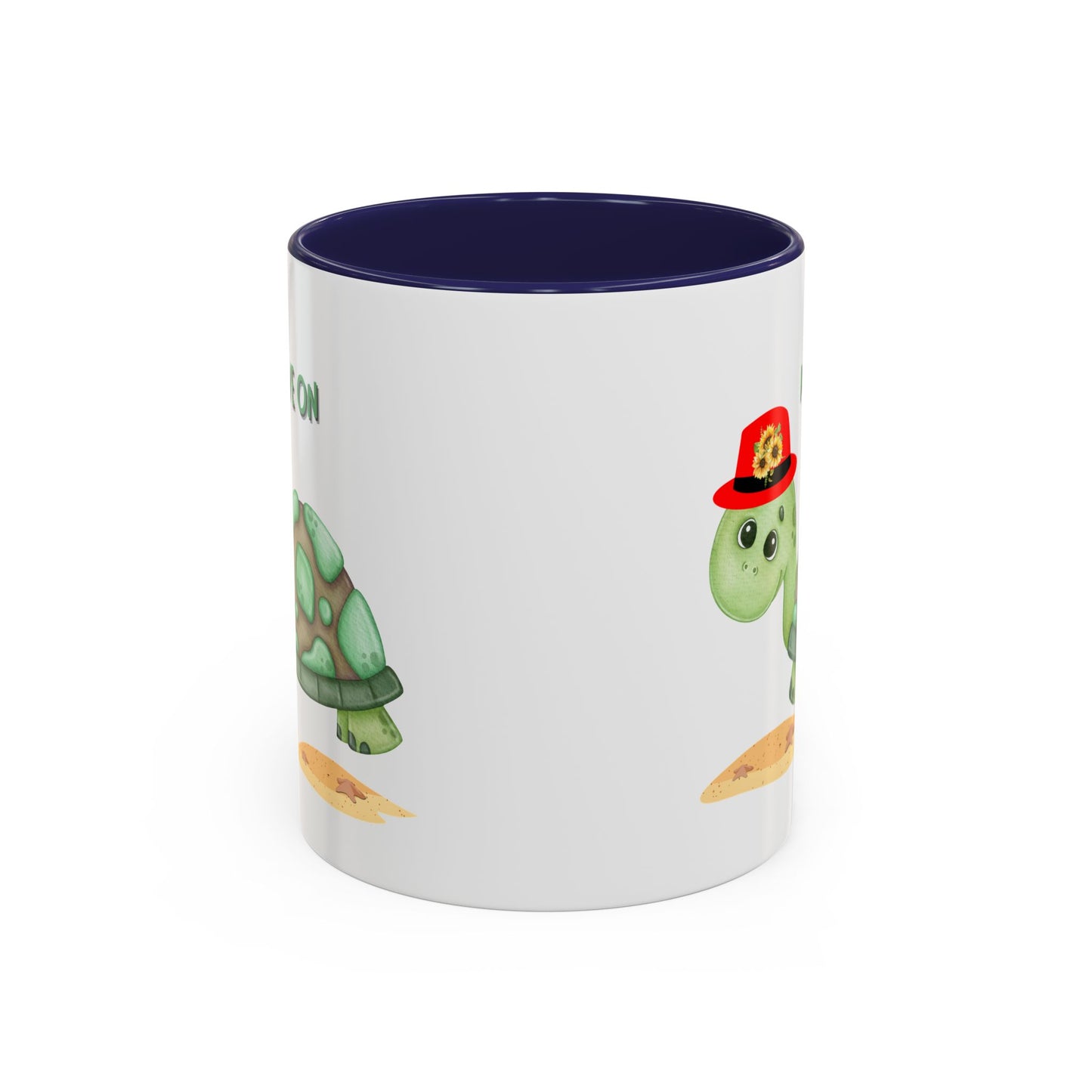 Turtle with a sunflower hat Coffee Mug