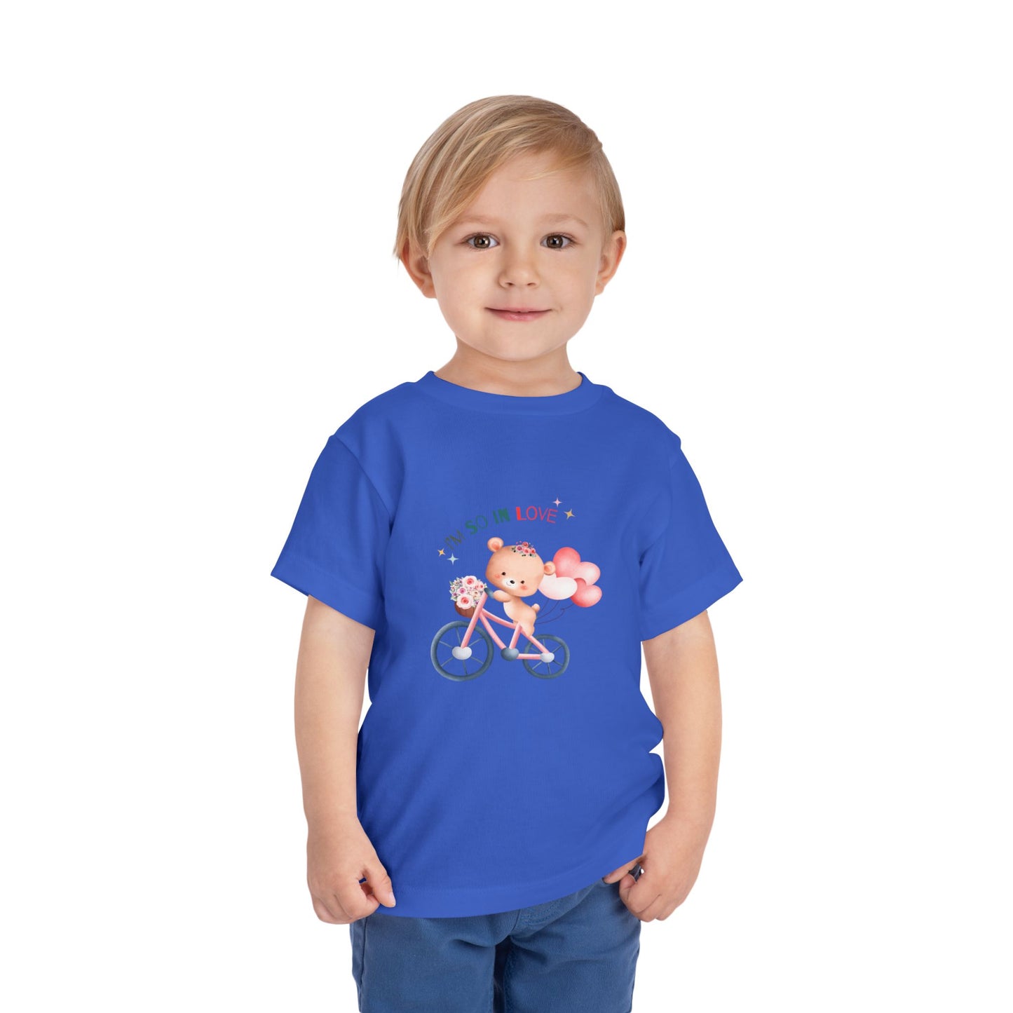 Cute Toddler Tee with Bear Design - Perfect for Playdates, Birthdays, Valentine's Day, Gifts, Toddler Clothing