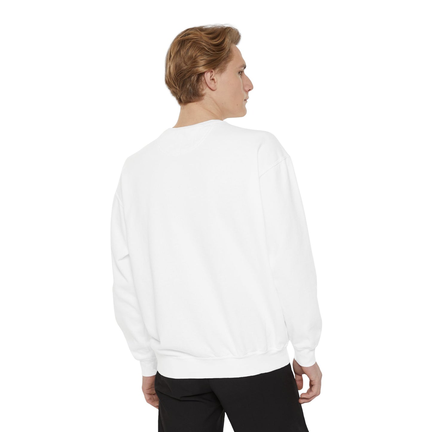 Cartoon crab lllusstration promoting joy and playfulness Unisex Garment-Dyed Sweatshirt