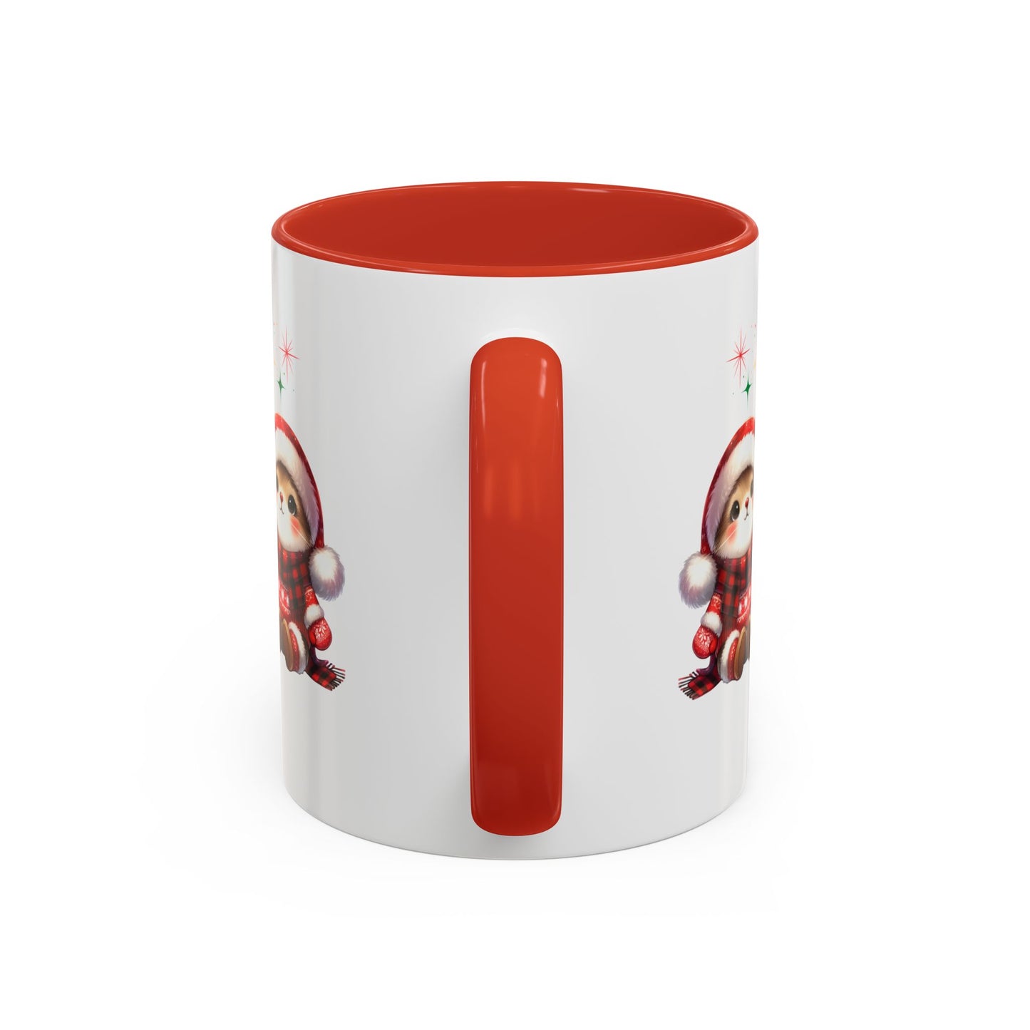 Festive Personalized Coffee Mug, Holiday Gift for Coffee Lovers, Custom Name Mug, Cute Animal Design, Perfect for Christmas