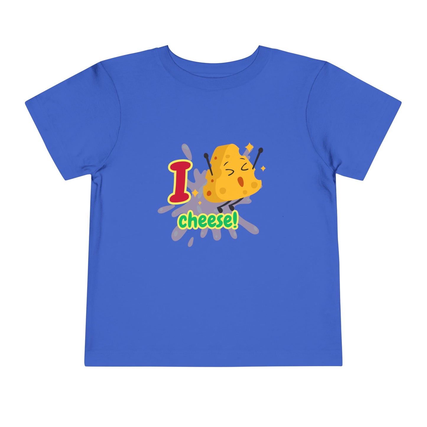 Kids I Love Cheese Tee, Toddler Cheese Shirt, Cute Kids T-Shirt, Fun Gift for Cheese Lovers, Playful Summer Top