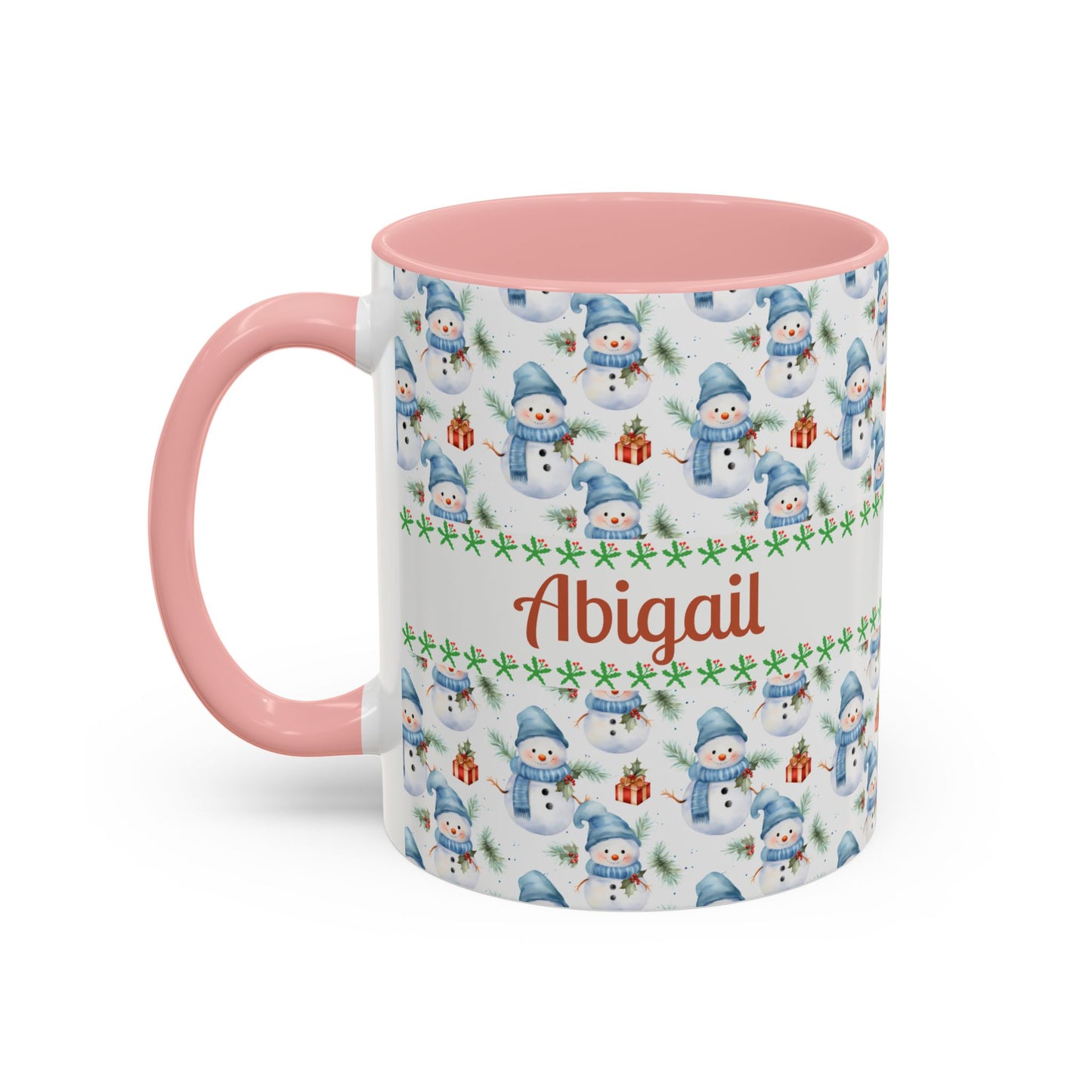 Festive Snowman Coffee Mug, Personalized Holiday Mug, Winter Decor, Gift for Her, Cute Coffee Cup