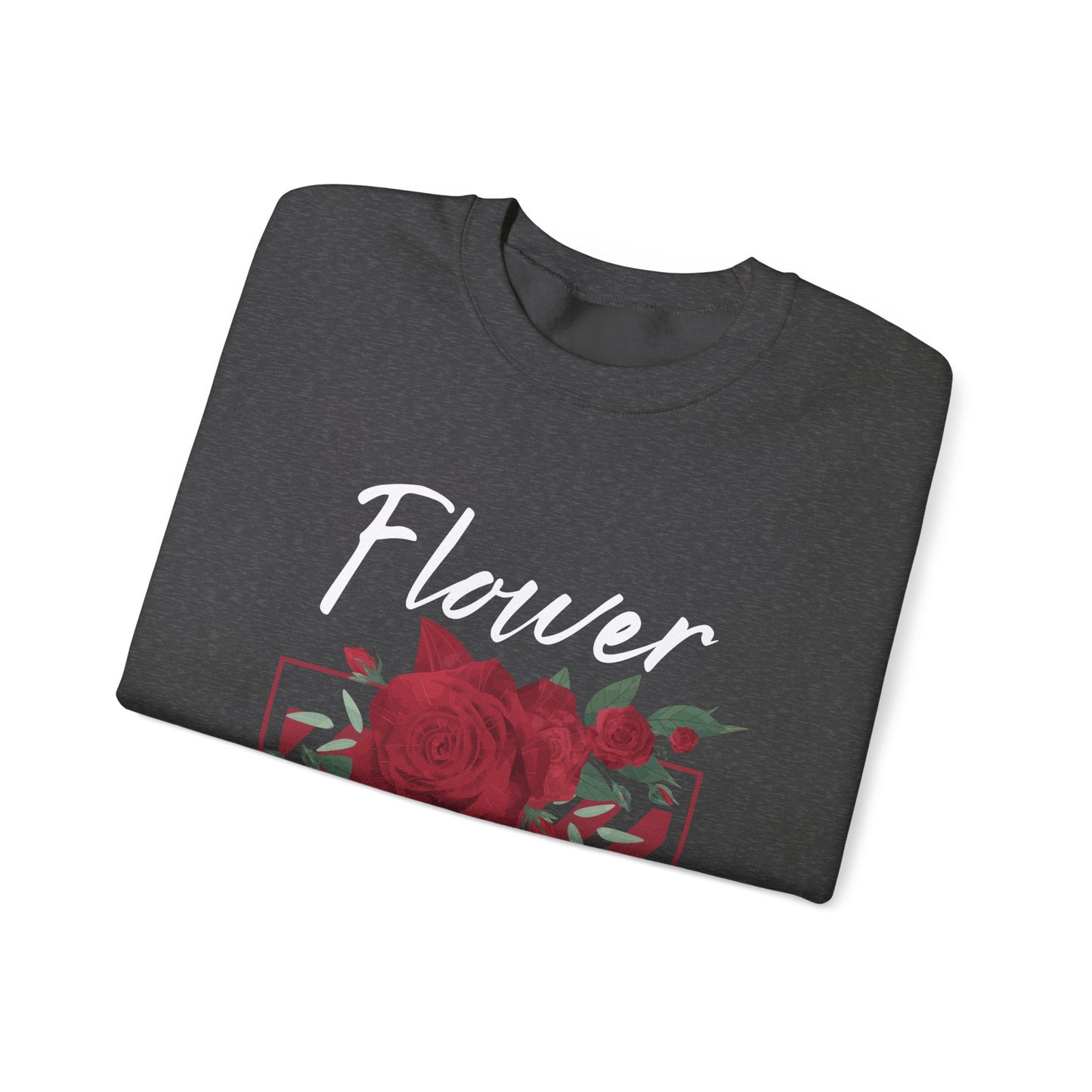 Flower Power Sweatshirt - Cozy Unisex Crewneck for Nature Lovers, Gifts for Her, Fall Fashion, Casual Wear, Floral Sweatshirts