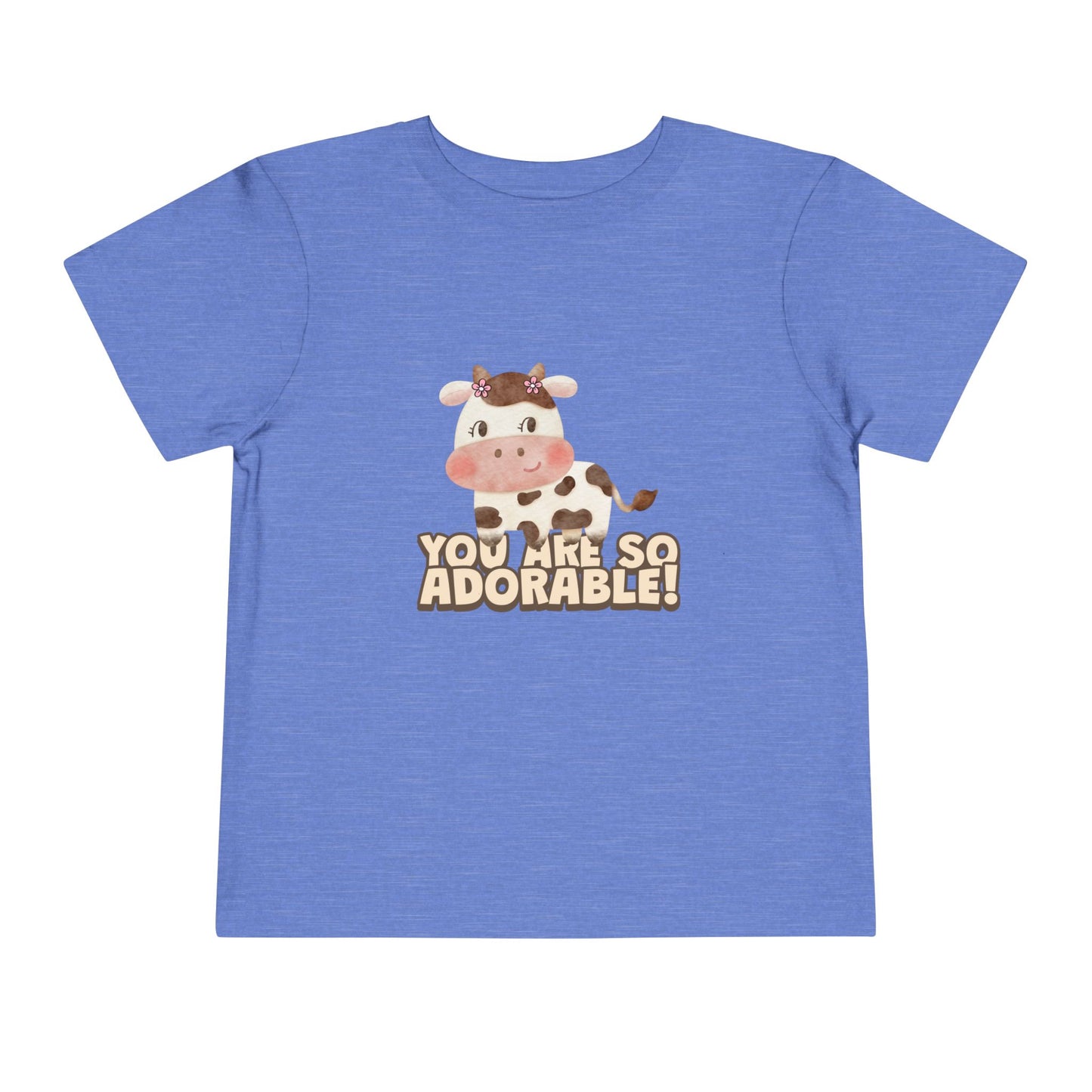 Adorable Cow Toddler Tee, Cute Toddler Shirt, Kids Gift, Baby Birthday Tee, Nursery Outfit, you’re so adorable shirt