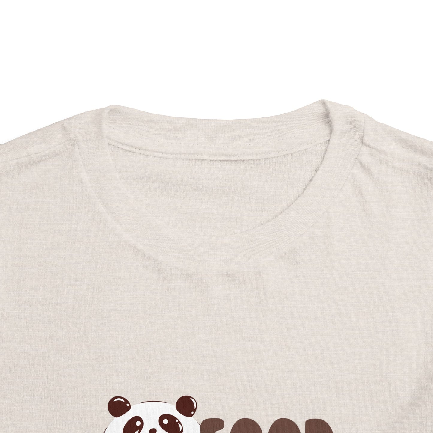 Cute Panda Foodie Toddler Tee, Kids T-Shirt, Animal Lover Gift, Birthday, Playtime, Casual Wear, Summer Outfit