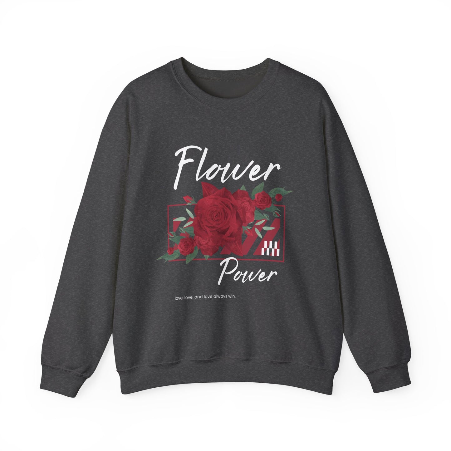 Flower Power Sweatshirt - Cozy Unisex Crewneck for Nature Lovers, Gifts for Her, Fall Fashion, Casual Wear, Floral Sweatshirts
