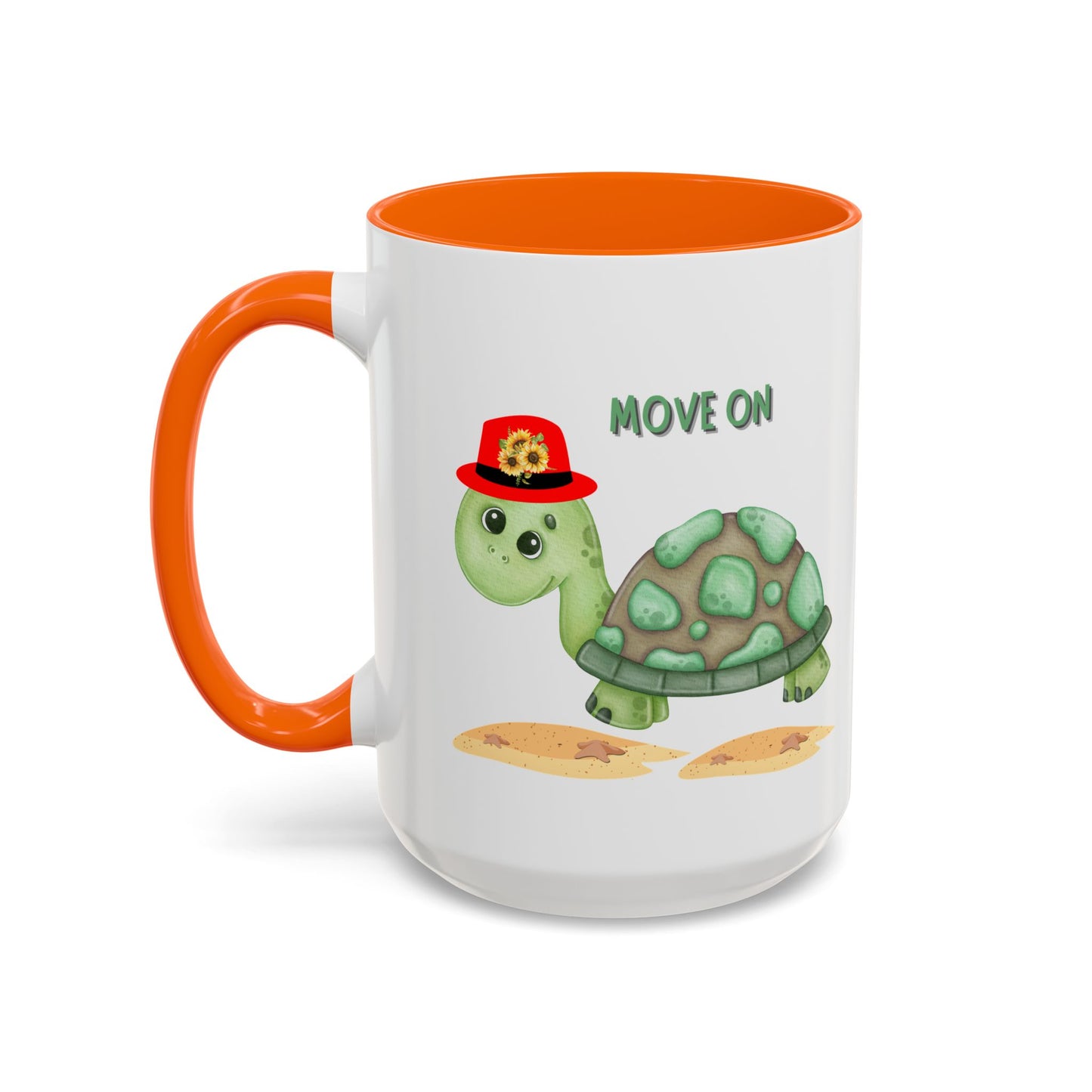 Turtle with a sunflower hat Coffee Mug