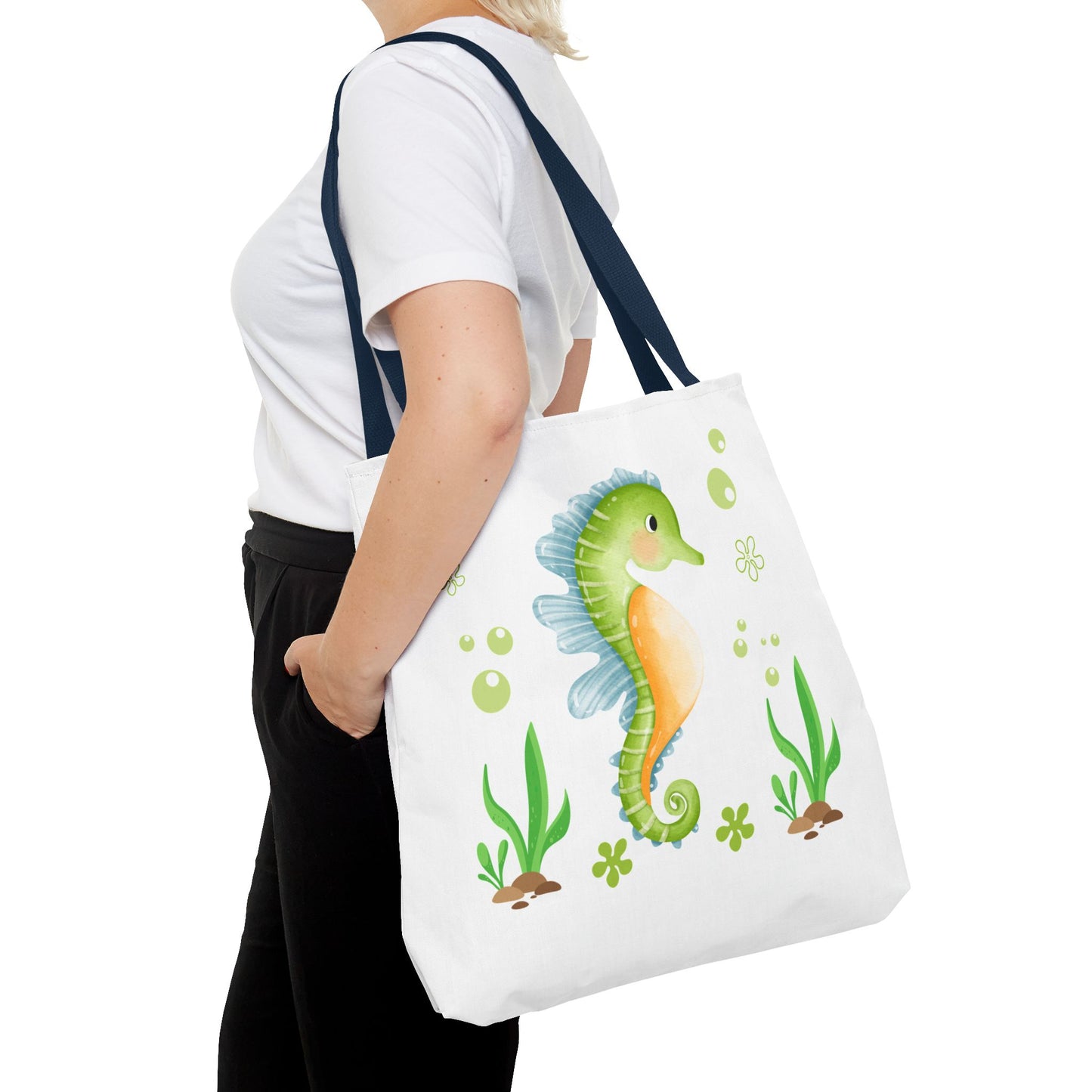 Seahorse with a focus on the natural world Tote Bag