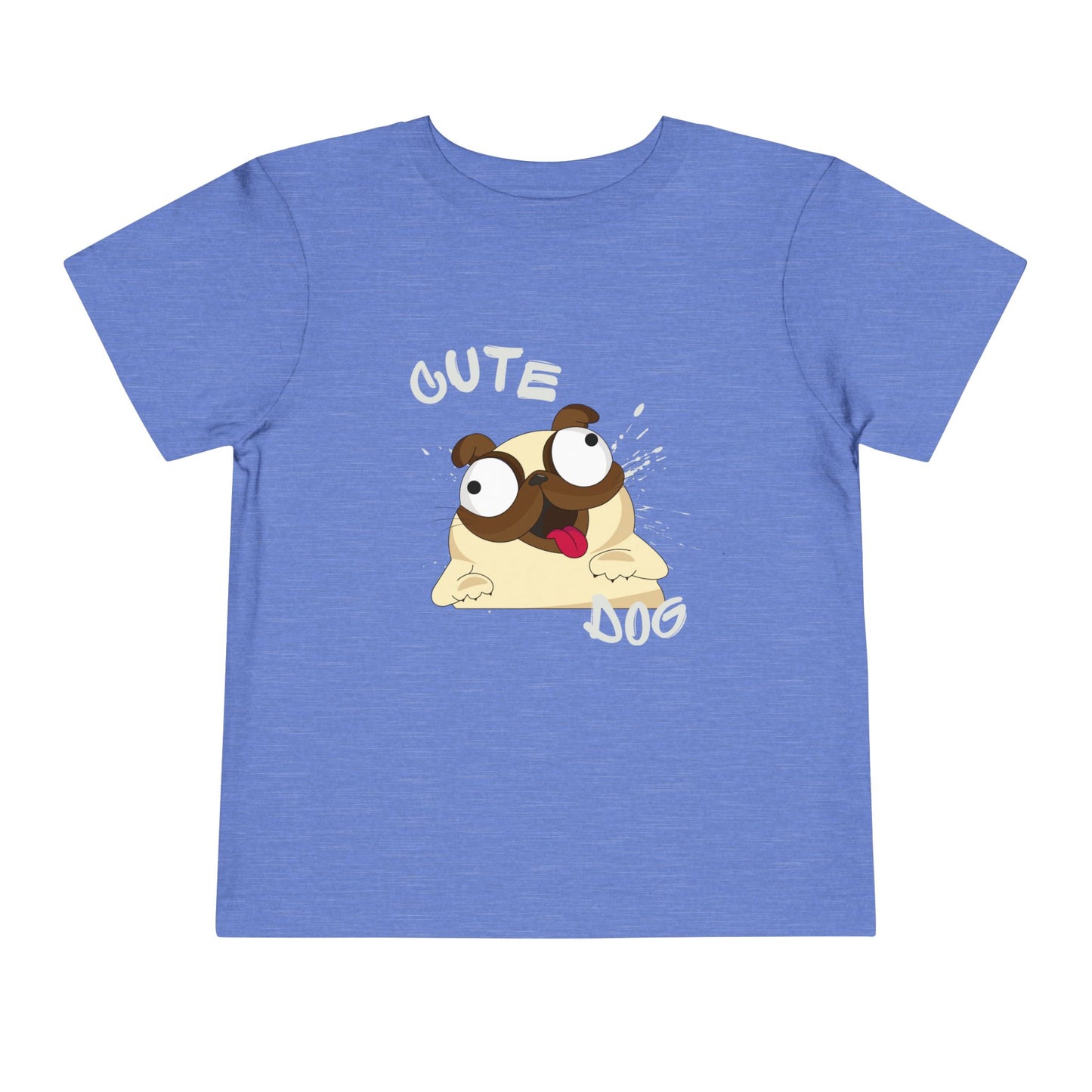 Cute Pug Toddler Tee, Adorable Animal Shirt, Kids Summer Outfit, Birthday Gift, Cute Dog T-Shirt, Playful Graphic Tee