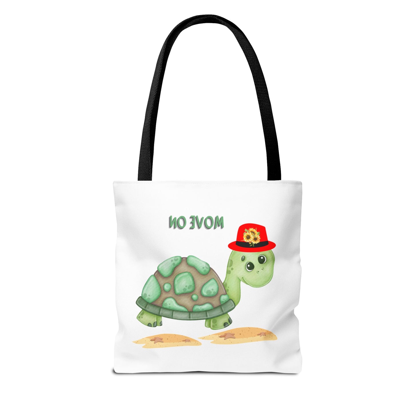 Turtle with a sunflower hat Tote Bag