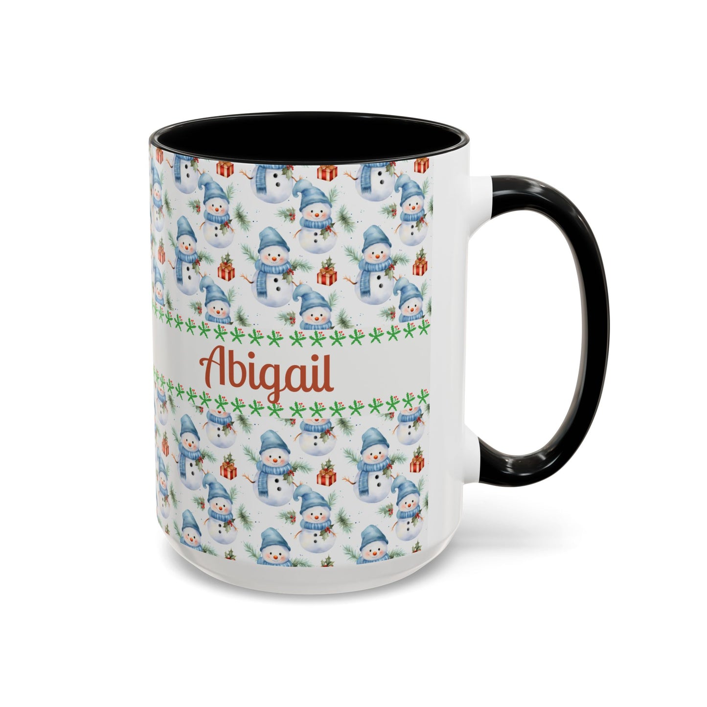 Festive Snowman Coffee Mug, Personalized Holiday Mug, Winter Decor, Gift for Her, Cute Coffee Cup