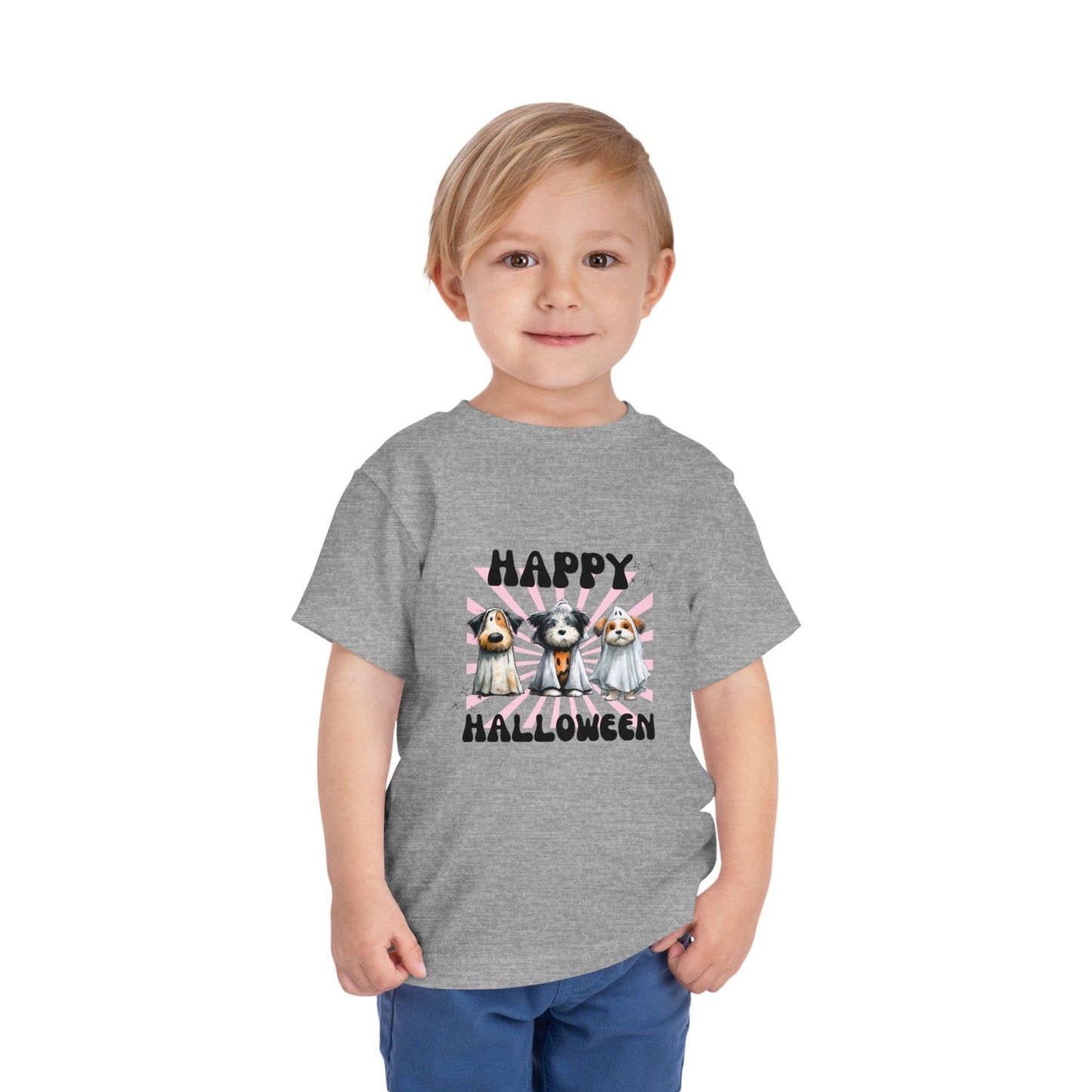 Toddler Halloween Tee - Cute Dog Design, Kids Halloween Shirt, Toddler Costume Shirt, Fun Playwear, Birthday Gift, Dog Lover Tee