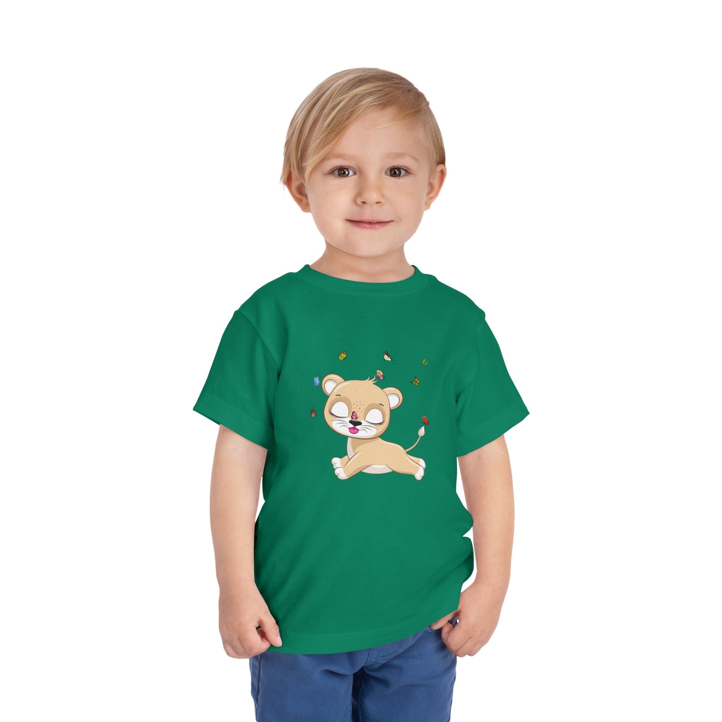 Playful Toddler Tee with Cute Lion Design, Children's Summer Shirt, Gift for Kids, Animal Lover Tee, Birthday Outfit