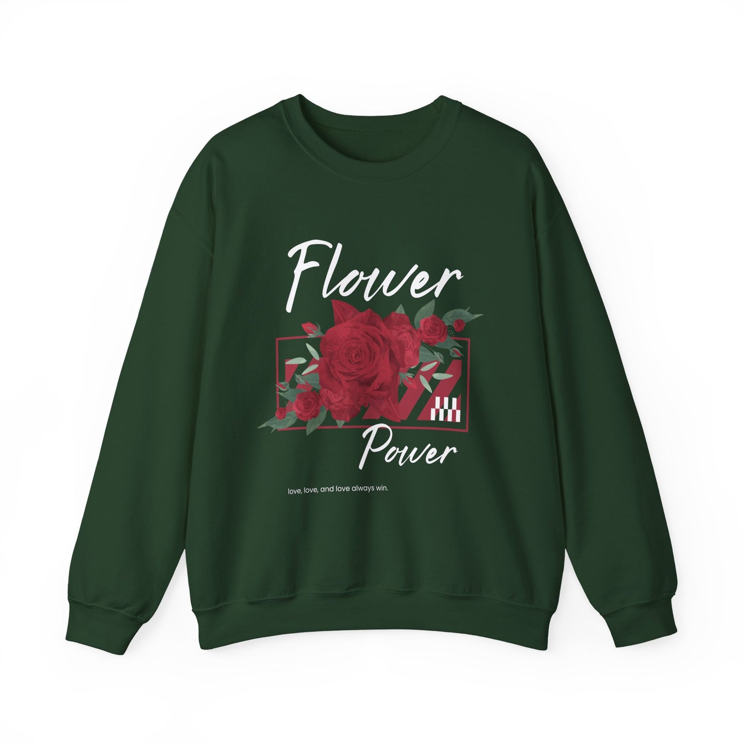Flower Power Sweatshirt - Cozy Unisex Crewneck for Nature Lovers, Gifts for Her, Fall Fashion, Casual Wear, Floral Sweatshirts