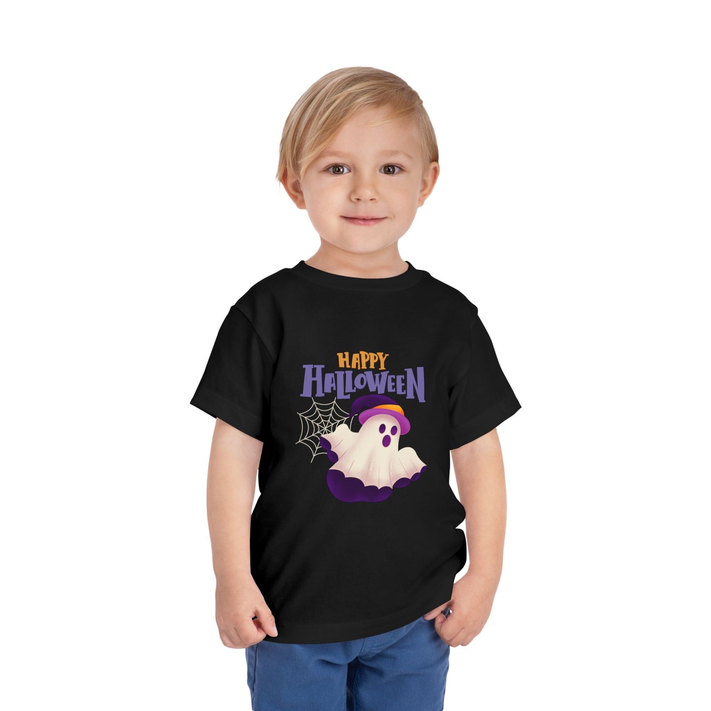 Happy Halloween Toddler Tee, Kid's Ghost T-Shirt, Halloween Costume Shirt, Toddler Halloween Apparel, Cute Halloween Outfit