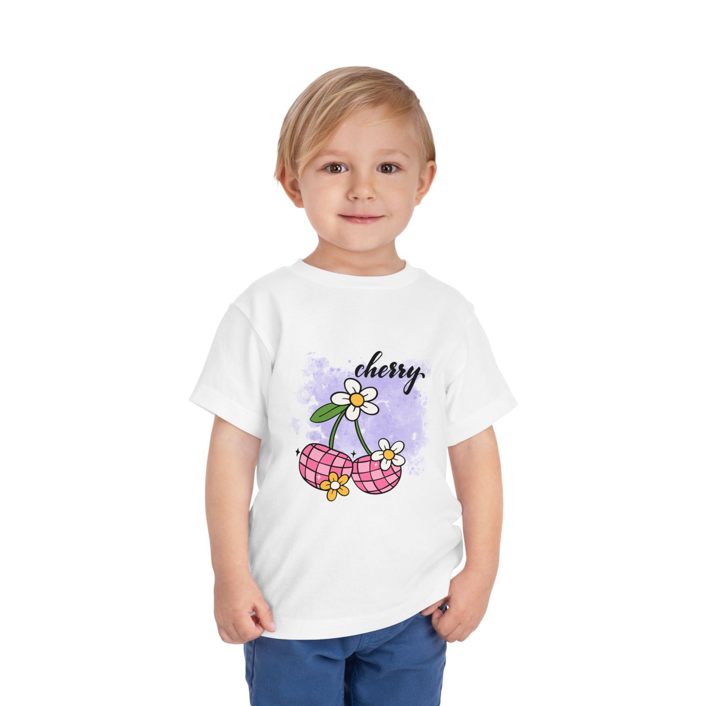 Cherry Blossom Toddler Tee, Cute Kids T-Shirt, Spring Fashion, Gift for Toddlers, Summer Outfit, Playtime Shirt