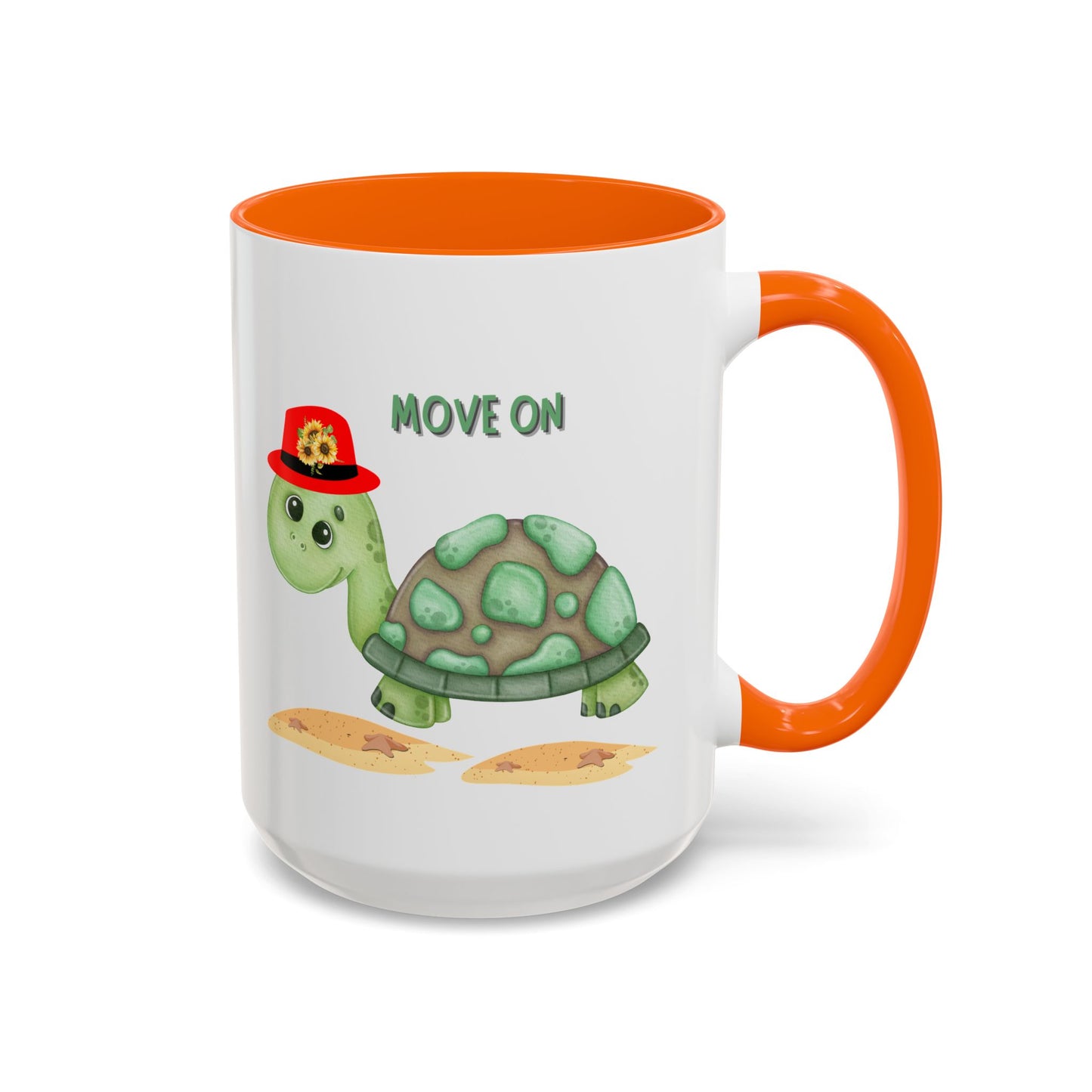 Turtle with a sunflower hat Coffee Mug