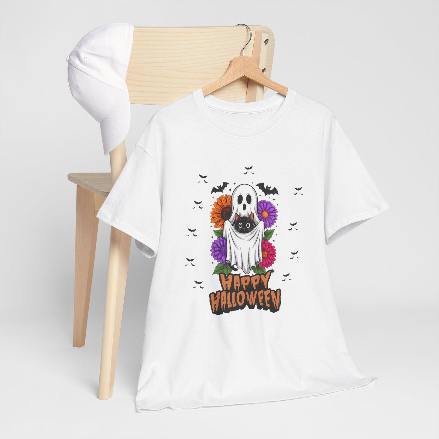 Halloween Ghost Unisex Tee, Perfect for Trick-or-Treating, Spooky Season Shirts, Fall Vibes, Halloween Party Attire