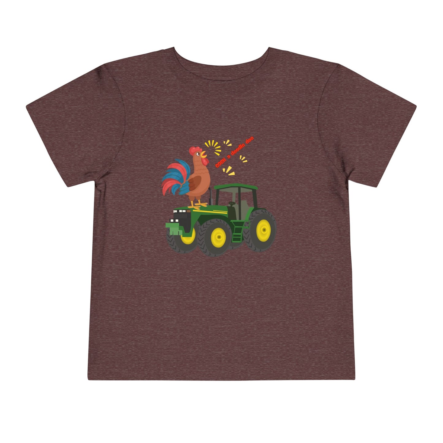 Rooster & Tractor Toddler Tee - Farm Animal Shirt, Cute Toddler Outfit, Birthday Gift, Kids Apparel, Farm Themed Clothing