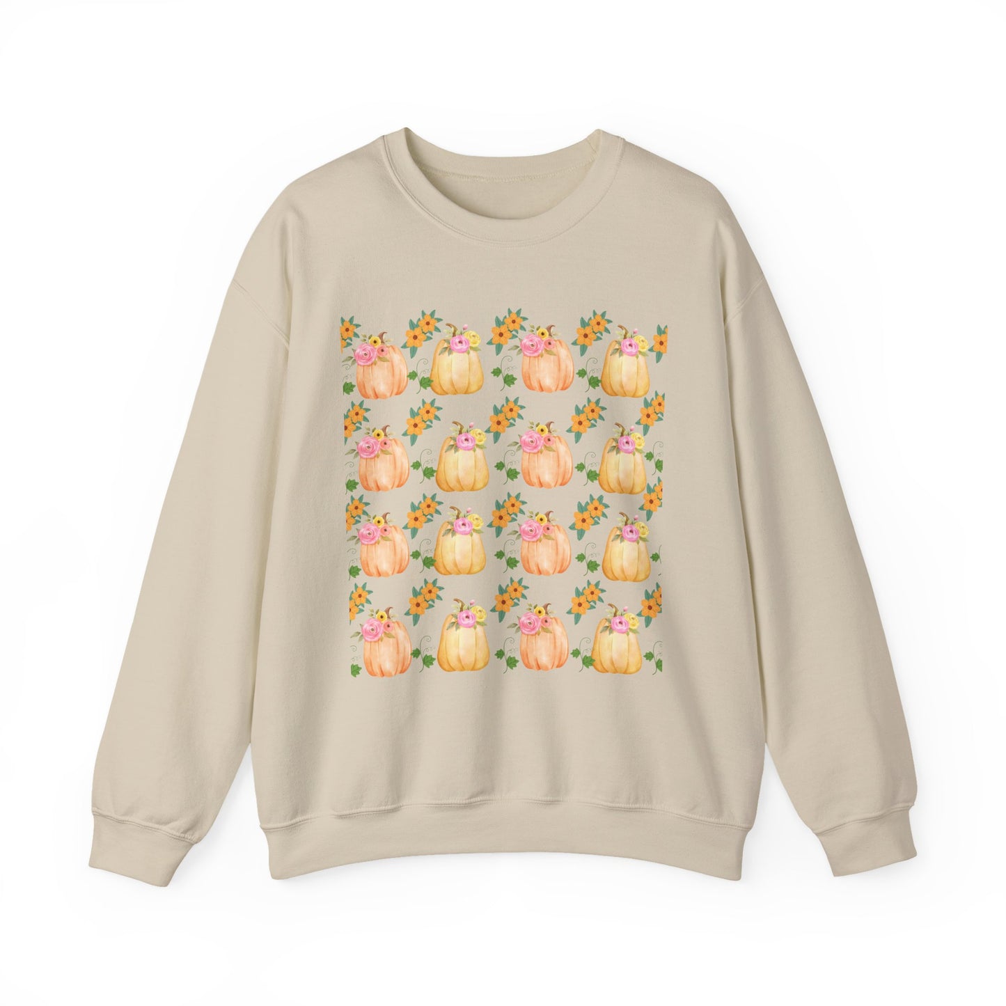 Fall-Inspired Pumpkin Crewneck Sweatshirt, Cozy Autumn Sweater, Perfect for Halloween, Thanksgiving, Gifts for Her, Pumpkin Love