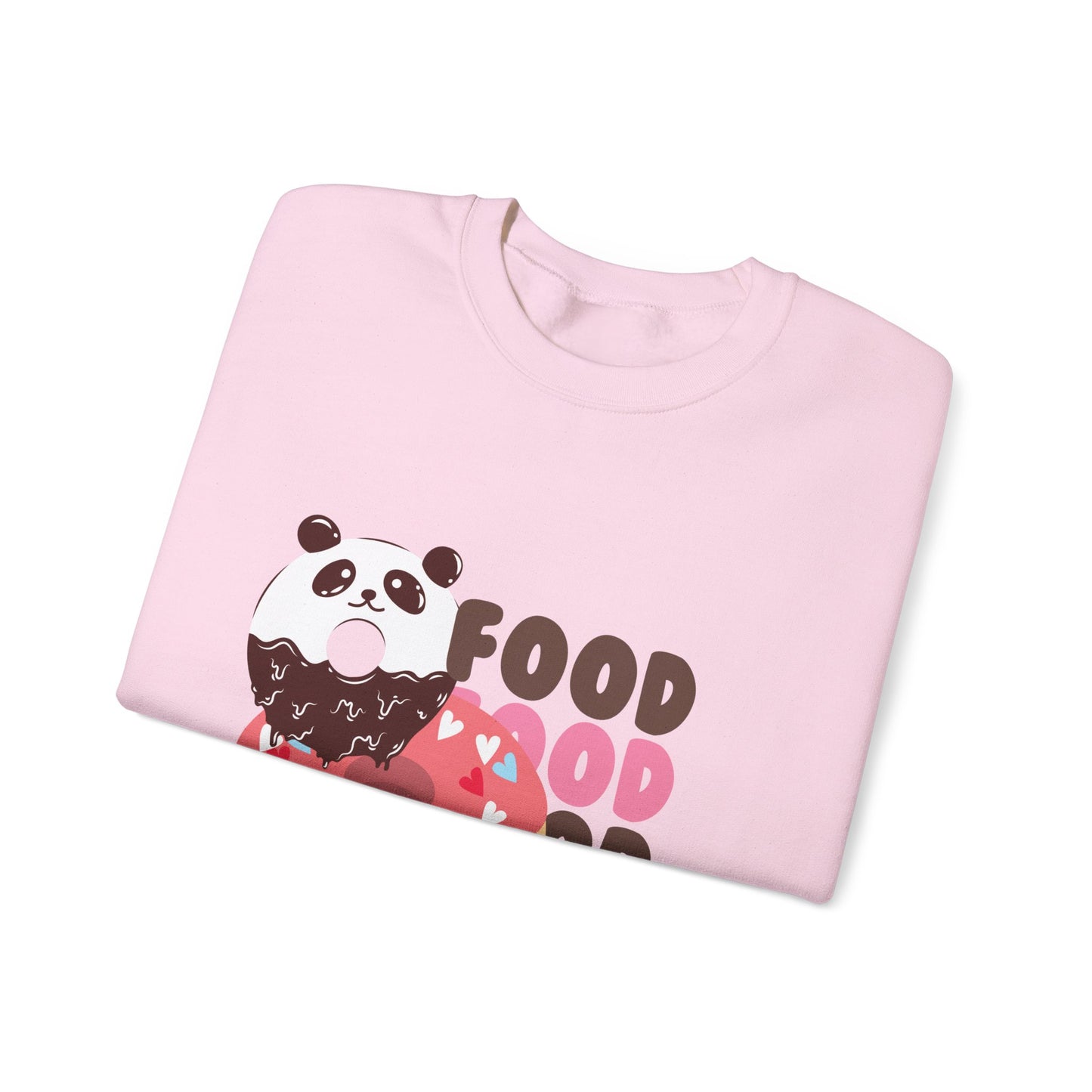 Panda Foodie Crewneck Sweatshirt - Cozy Unisex Apparel for Food Lovers, Perfect Gift for Birthdays, Foodie Holidays, Casual Wear