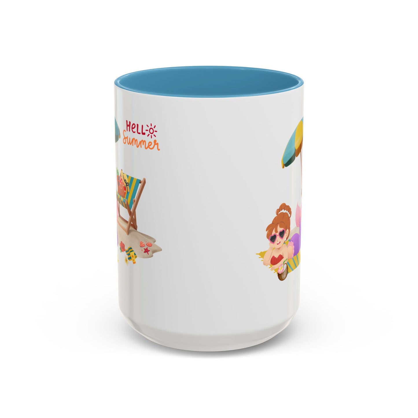 Mermaid lounging on a beach towel Coffee Mug