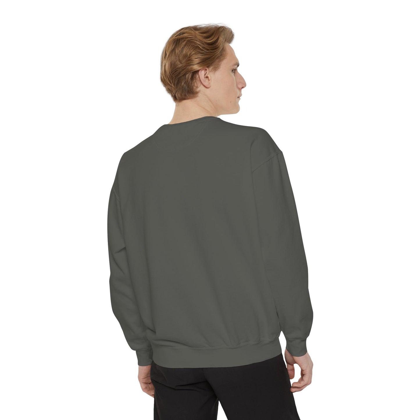 Blue jellyfish with pink tentacles Unisex Garment-Dyed Sweatshirt