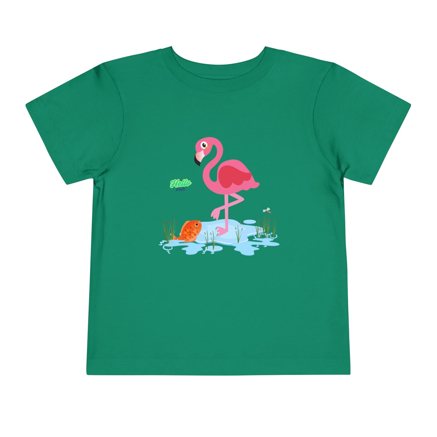 Whimsical Flamingo Toddler Tee - Fun Summer Kids Shirt, Playful Gift for Birthdays, Beach Days, Everyday Wear, Cute Summer Apparel