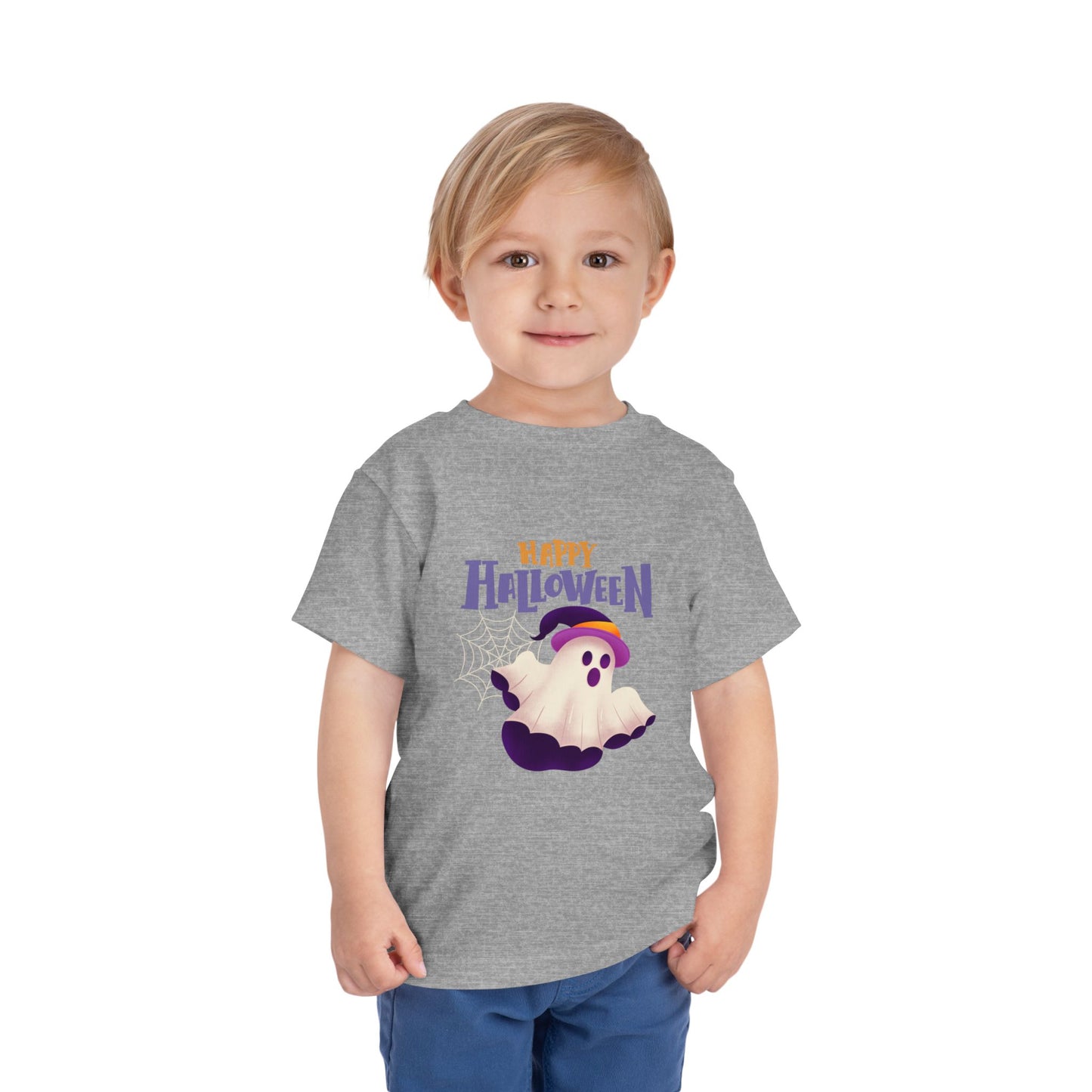 Happy Halloween Toddler Tee, Kid's Ghost T-Shirt, Halloween Costume Shirt, Toddler Halloween Apparel, Cute Halloween Outfit