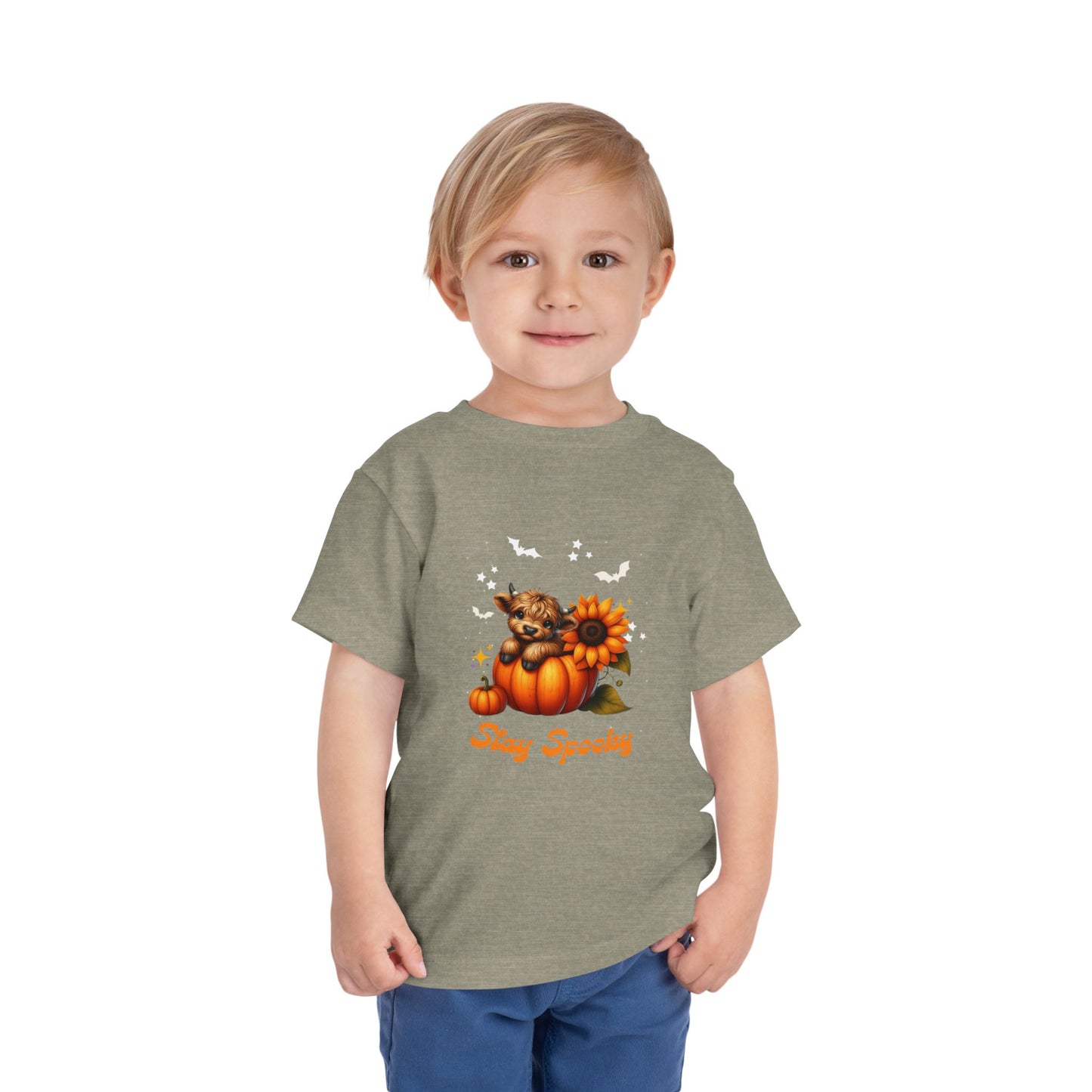 Toddler Halloween T-Shirt, Cute Pumpkin Tee, Stay Spooky Shirt, Toddler Fall Apparel, Kids Halloween Costume